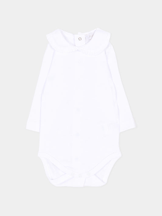 Body bianco per neonati con colletto,Martín Aranda,026-22335 PW01
