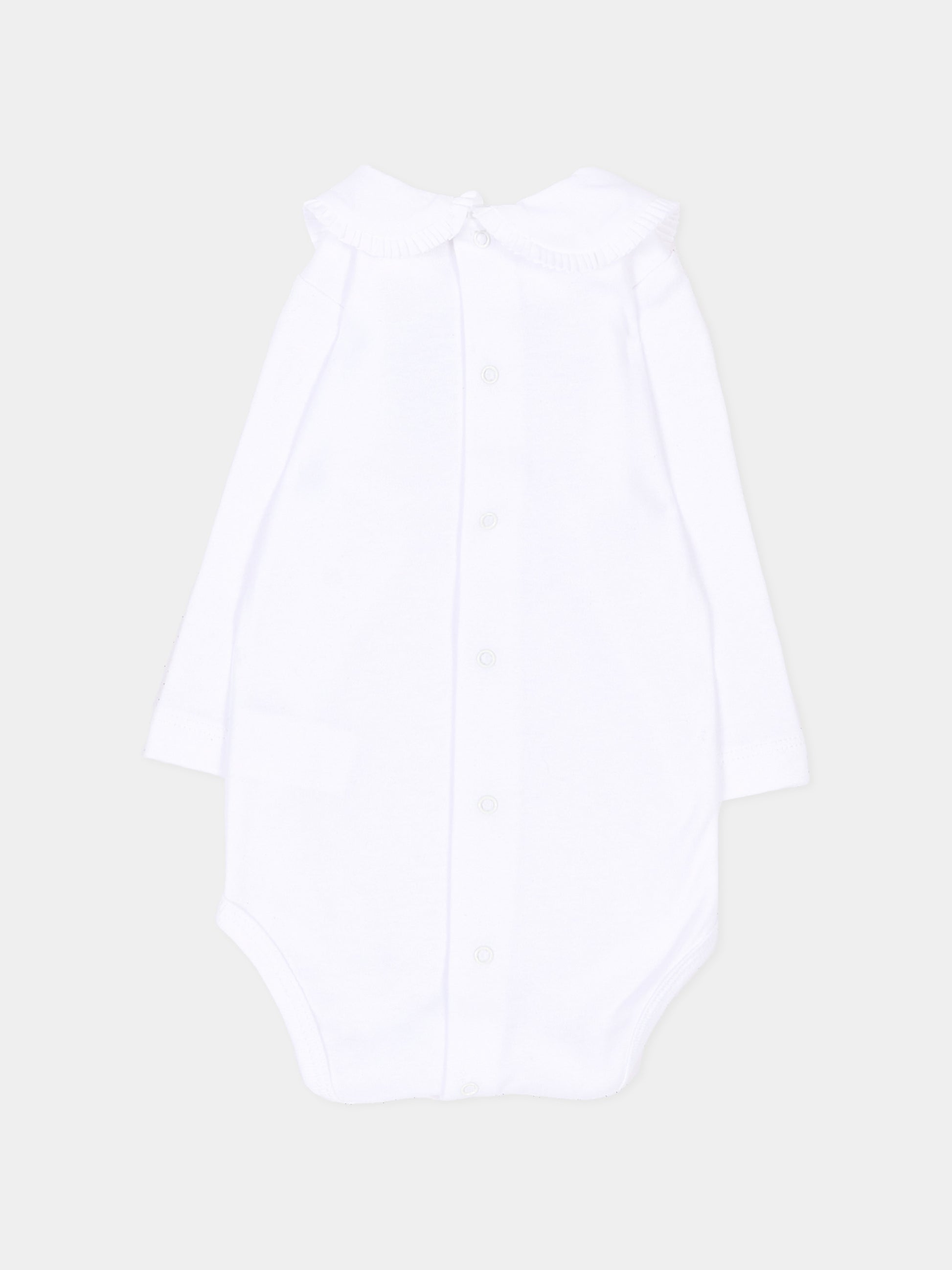 Body bianco per neonati con colletto,Martín Aranda,026-22335 PW01
