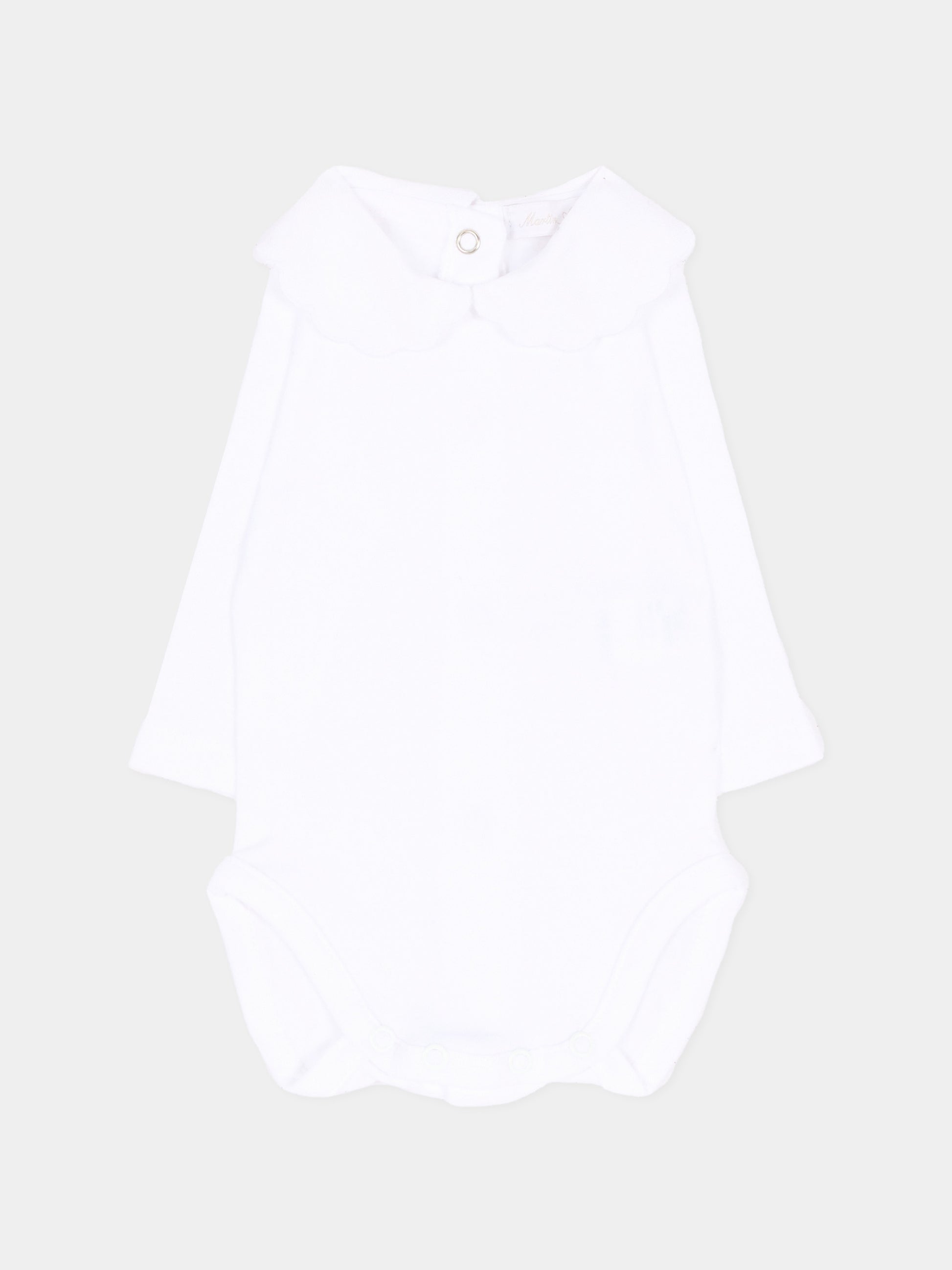 Body bianco per neonata con colletto,Martín Aranda,026-25335 PW01