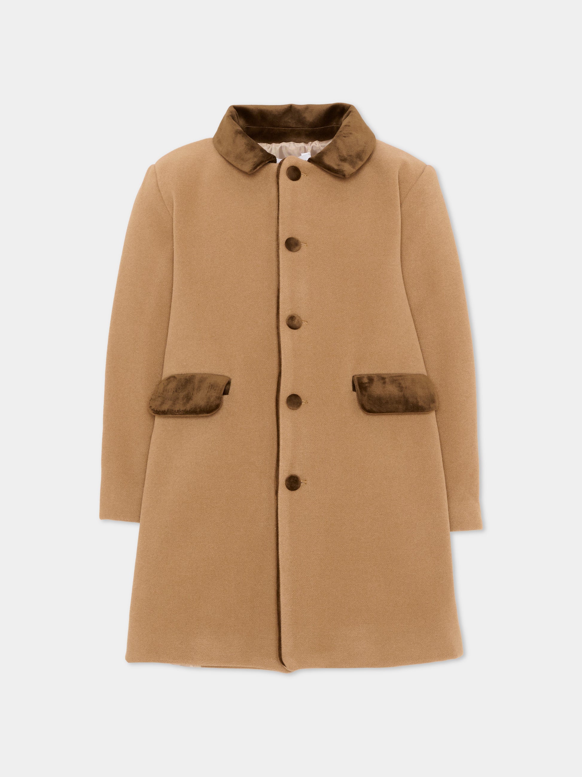 Cappotto beige per bambino,Patachou,PAP 47 CA4333380 180