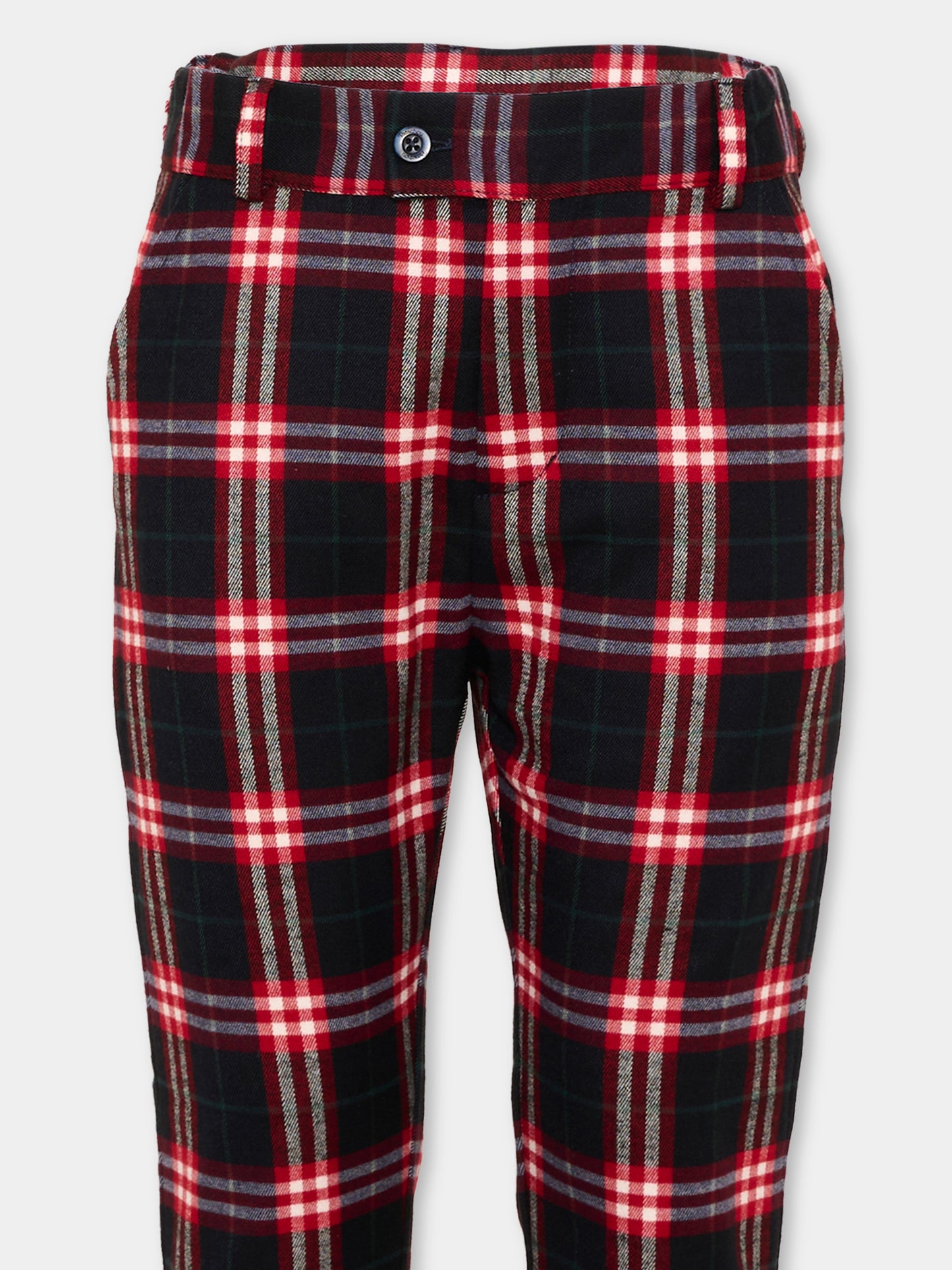 Pantalone blu tartan per bambino,Patachou,PAP 47 CAL4333368 Z0162