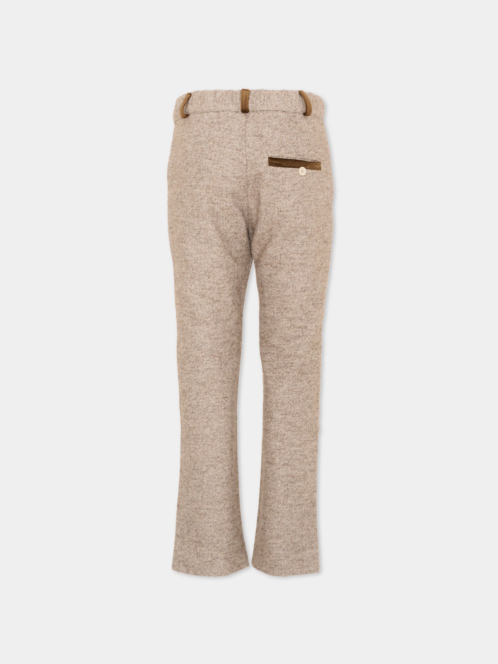 Pantalone beige per bambino,Patachou,PAP 47 CAL4333382 180