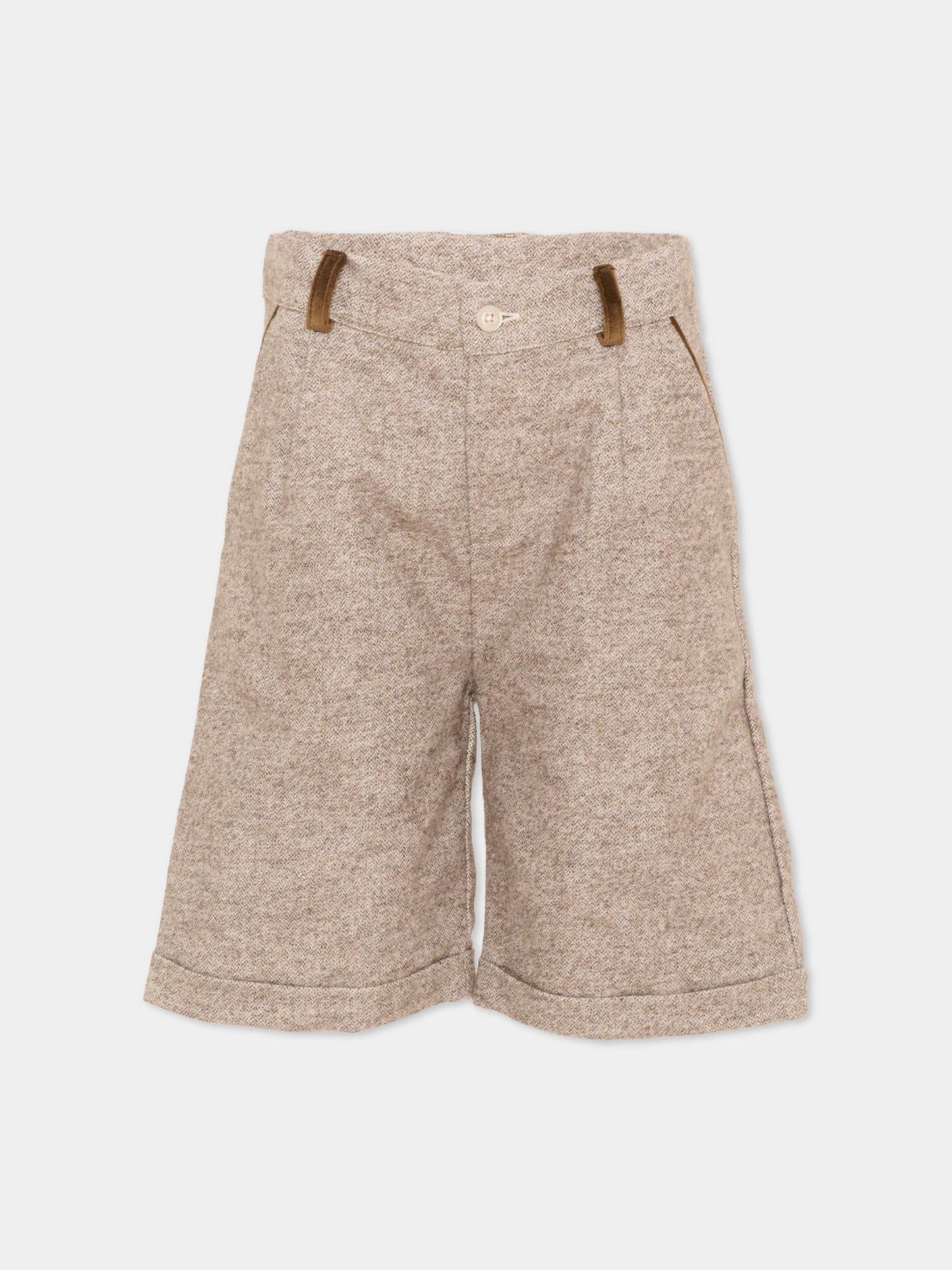 Shorts beige per bambino,Patachou,PAP 47 CL4333386 180