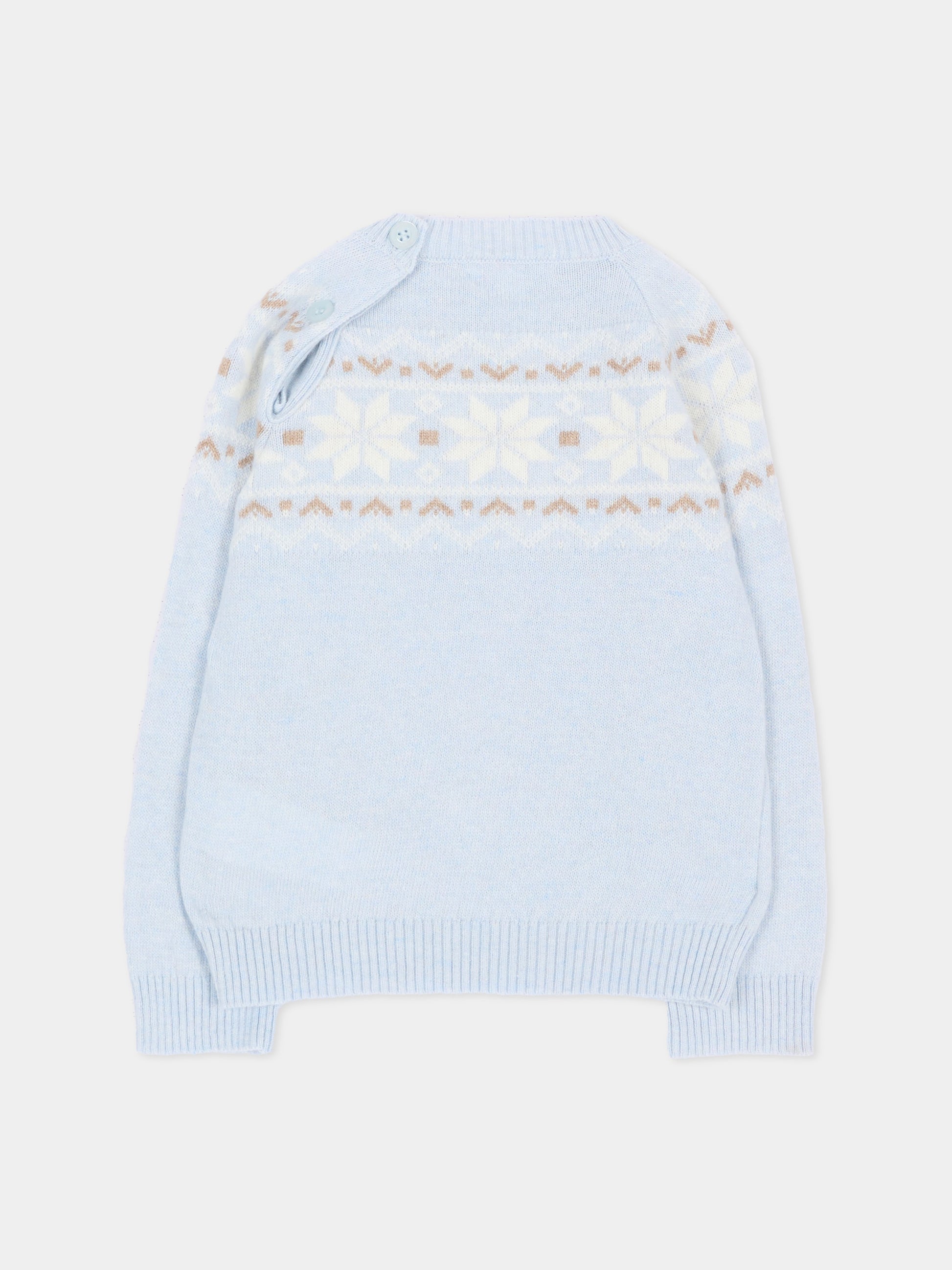 Maglione celeste per neonato,Patachou,PAP 47 SWE4333364 303