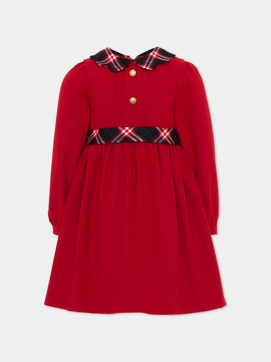 Abito elegante rosso per bambina,Patachou,PAP 47 VET4333266 960