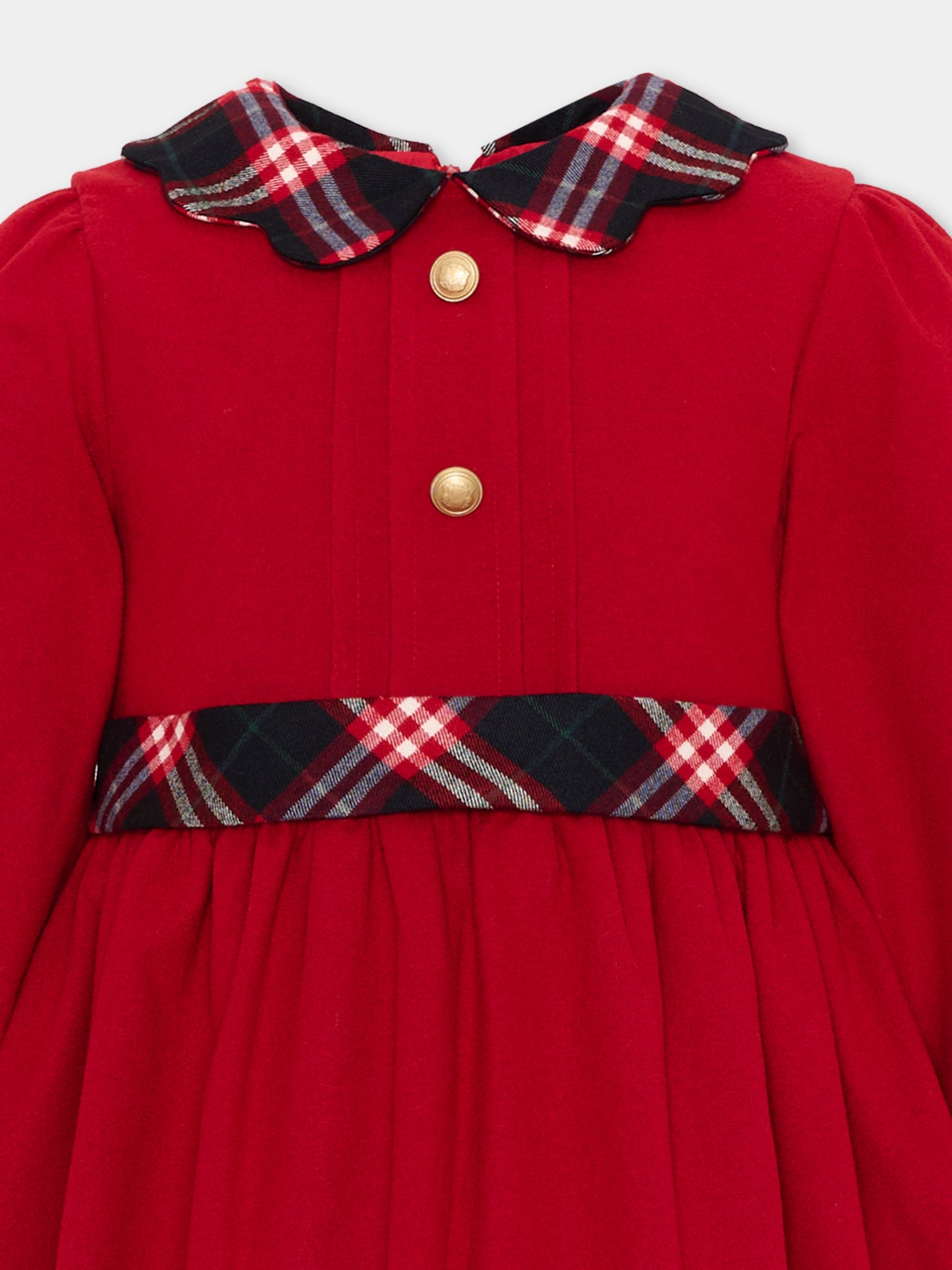 Abito elegante rosso per bambina,Patachou,PAP 47 VET4333266 960