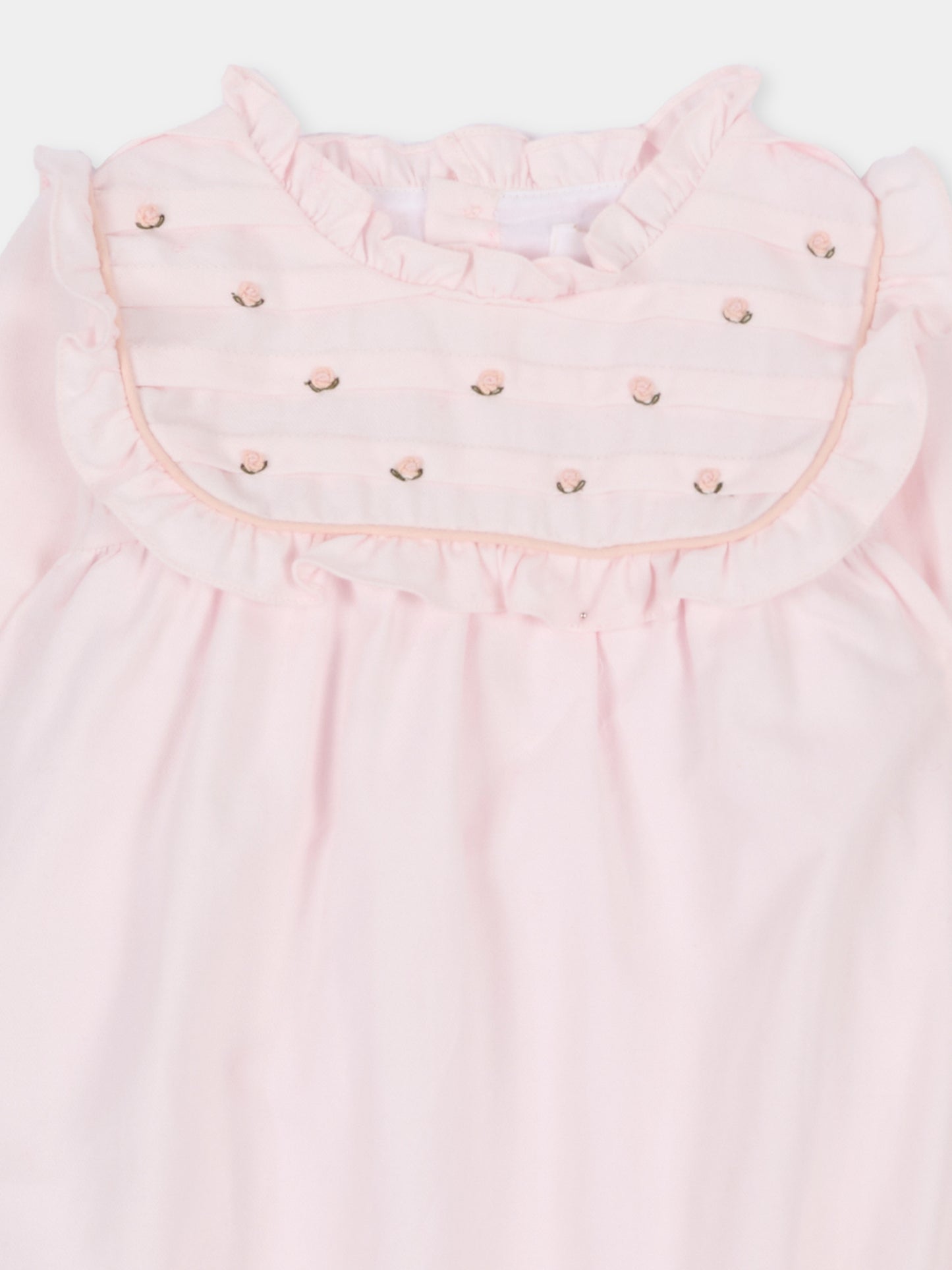 Tutina rosa per neonata con ruches,Kidiwi Handmade,37052 TU034
