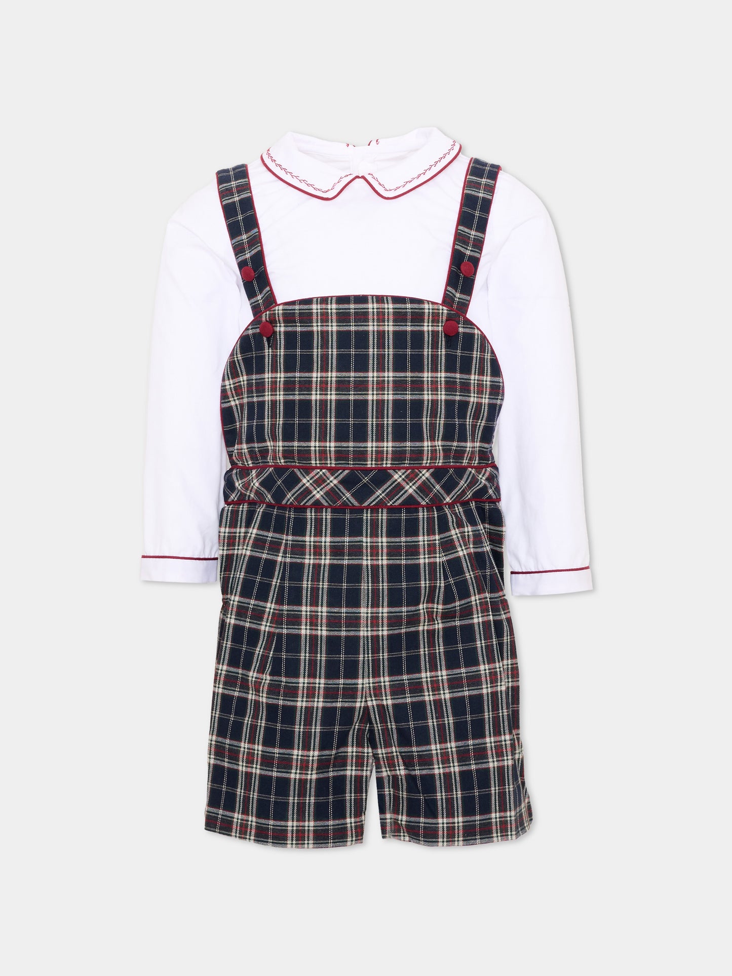 Abito blu per bambino tartan,Kidiwi Handmade,37272 PTI/TC324