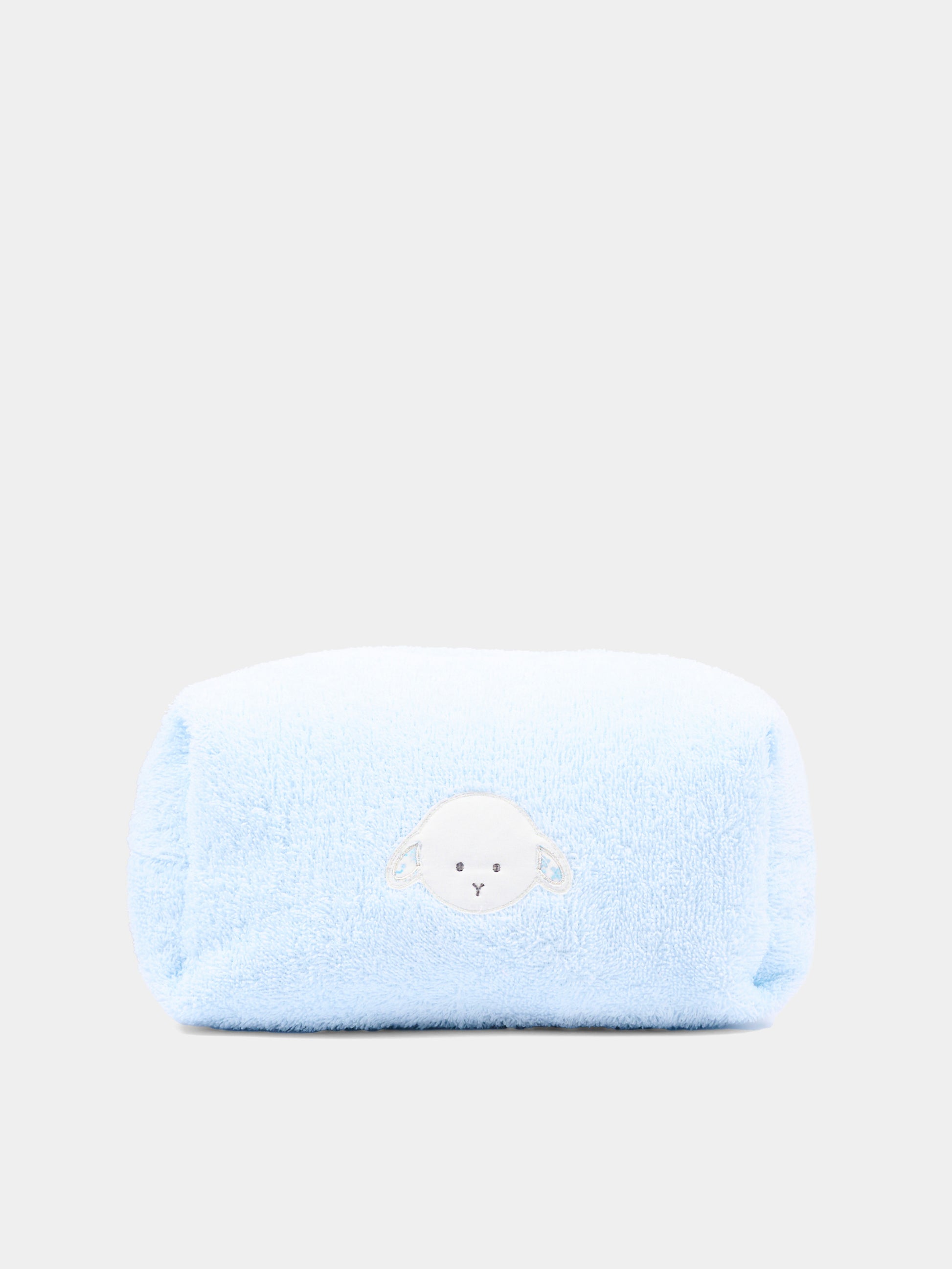 Pochette celeste per neonato con agnellino Olive,Le Boo Beebè,BRR021 40