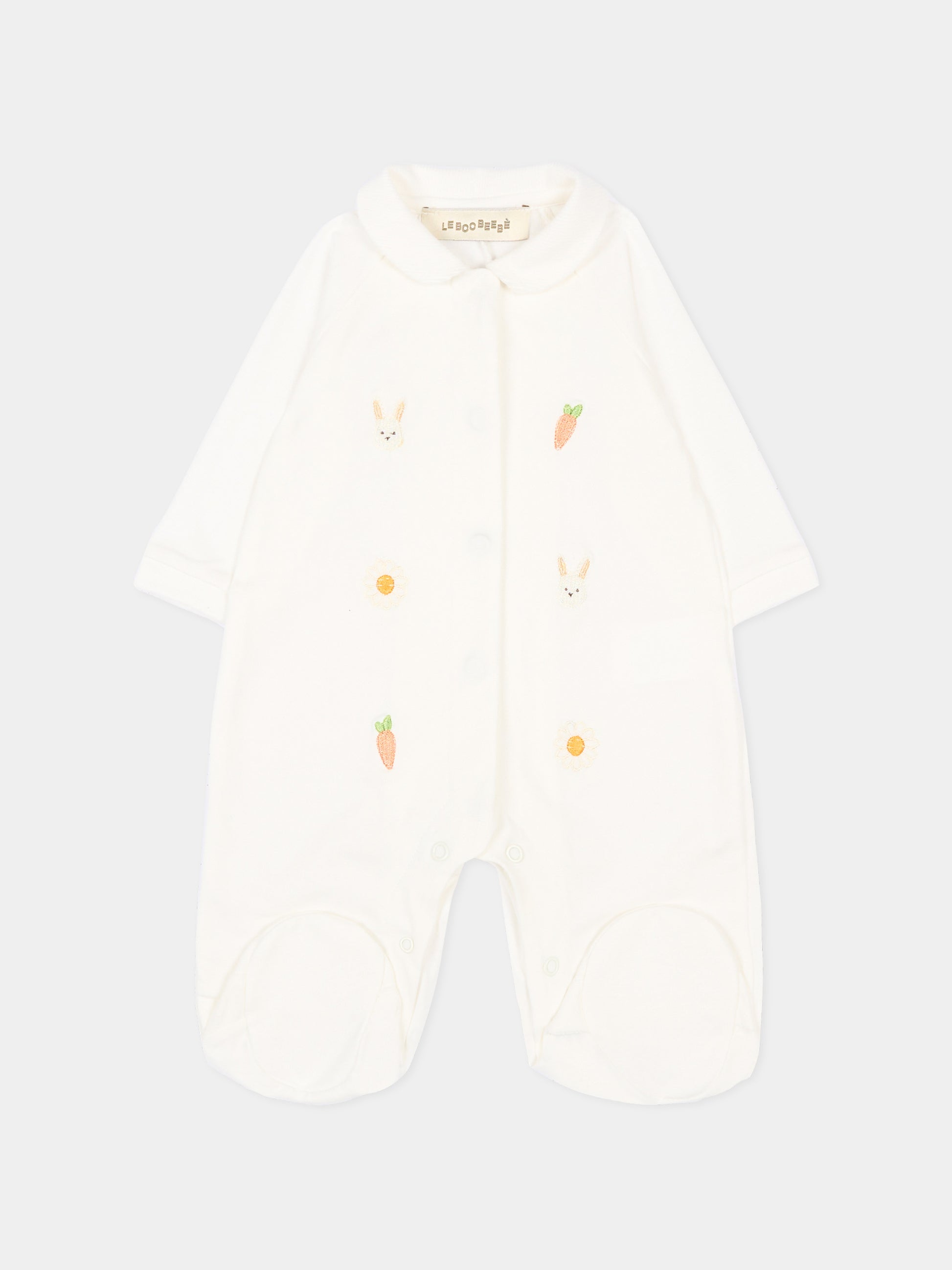 Tutina avorio per neonati con ricami,Le Boo Beebè,CB026 T351 20