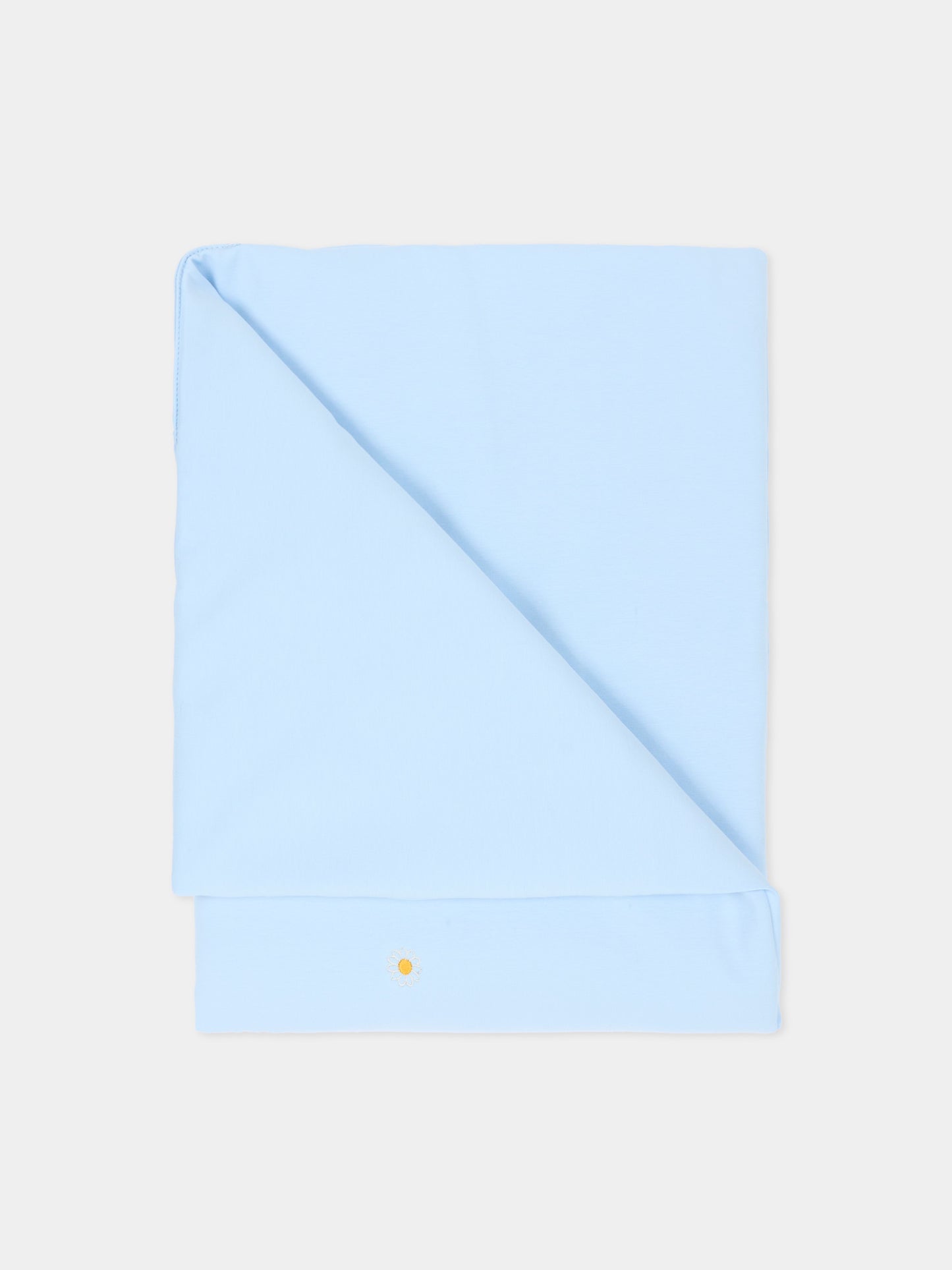 Coperta celeste per neonato con ricami,Le Boo Beebè,CBC023 T351 40