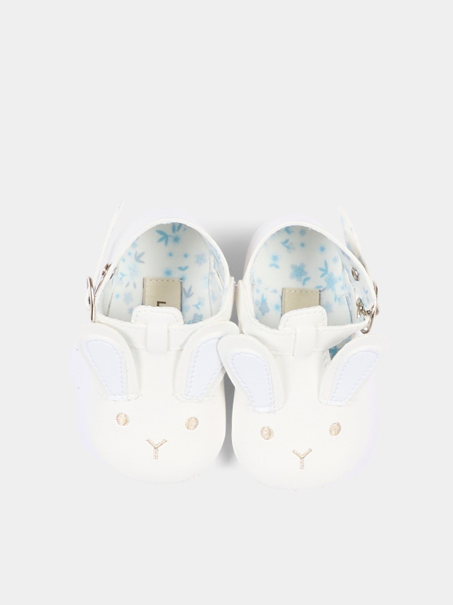 Occhio di bue avorio per neonato con coniglio,Le Boo Beebè,SBM00 20