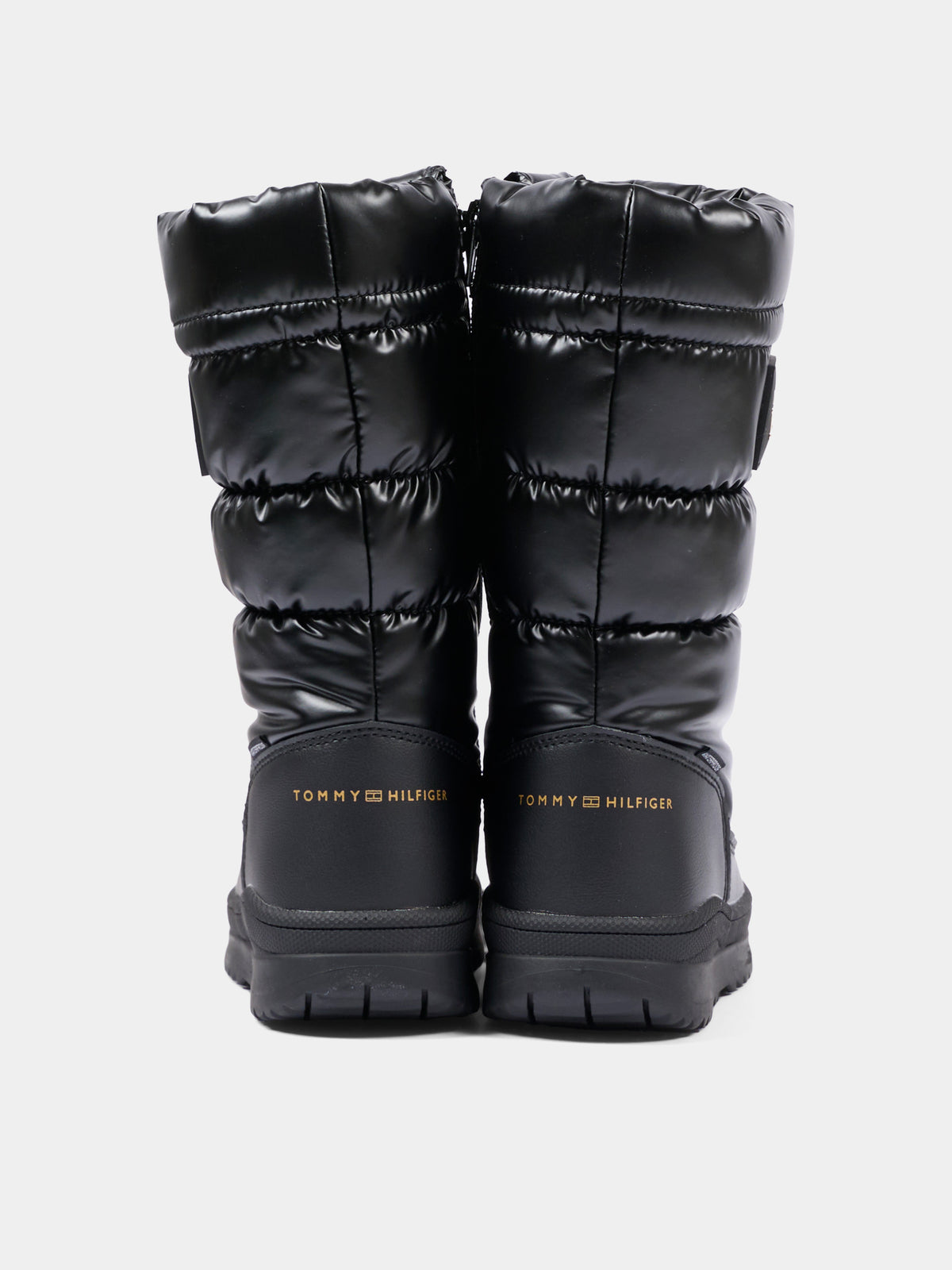 Stivali da neve neri per bambina con logo,Tommy Hilfiger Junior,T3AC 35207 1474999