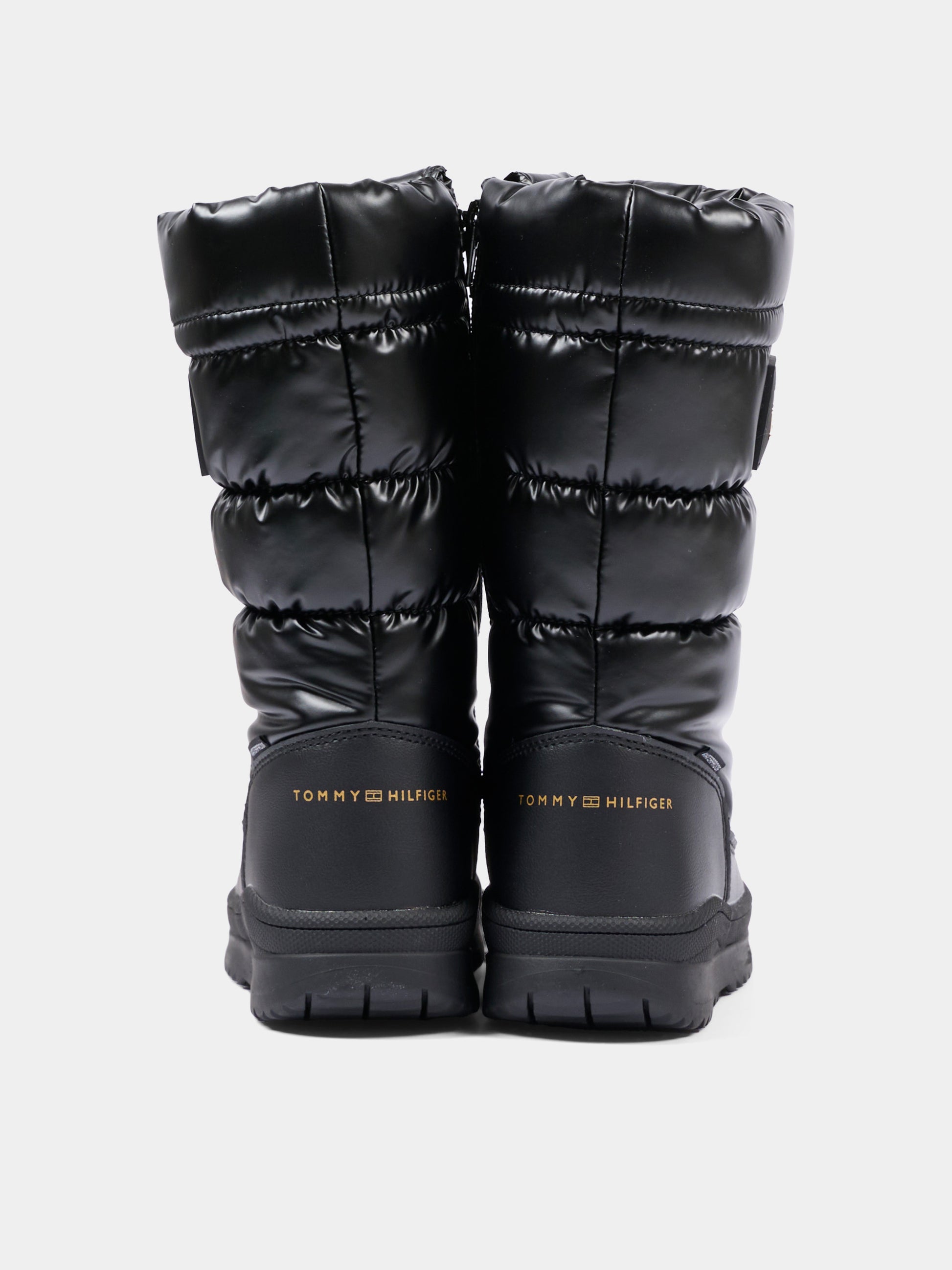 Stivali da neve neri per bambina con logo,Tommy Hilfiger Junior,T3AC 35207 1474999