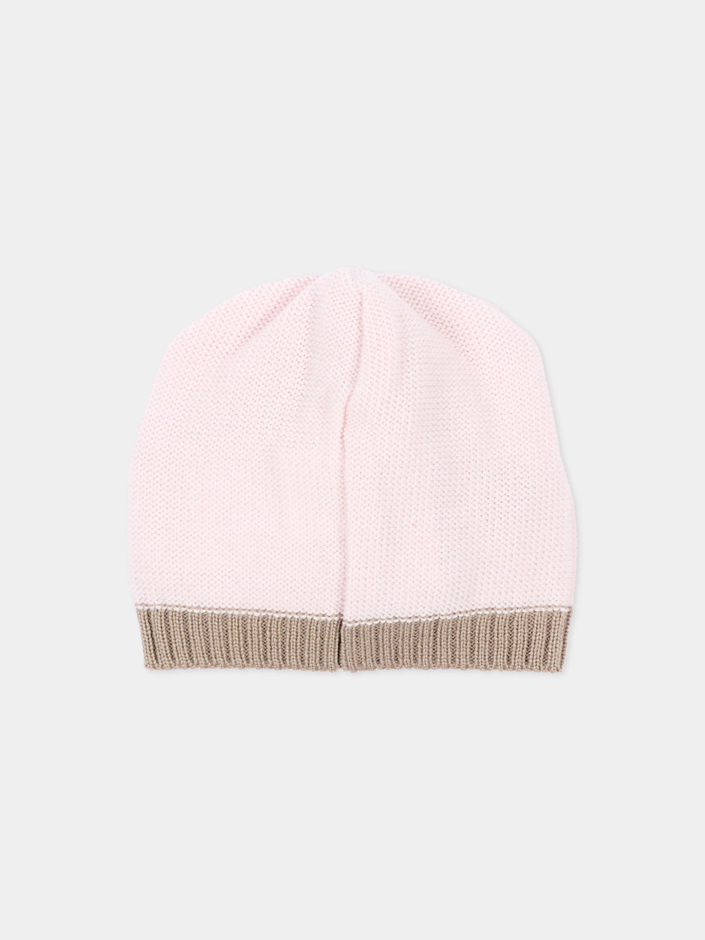 Cappello rosa con fiocco per neonata,Colorichiari,FF788586 4977 8224