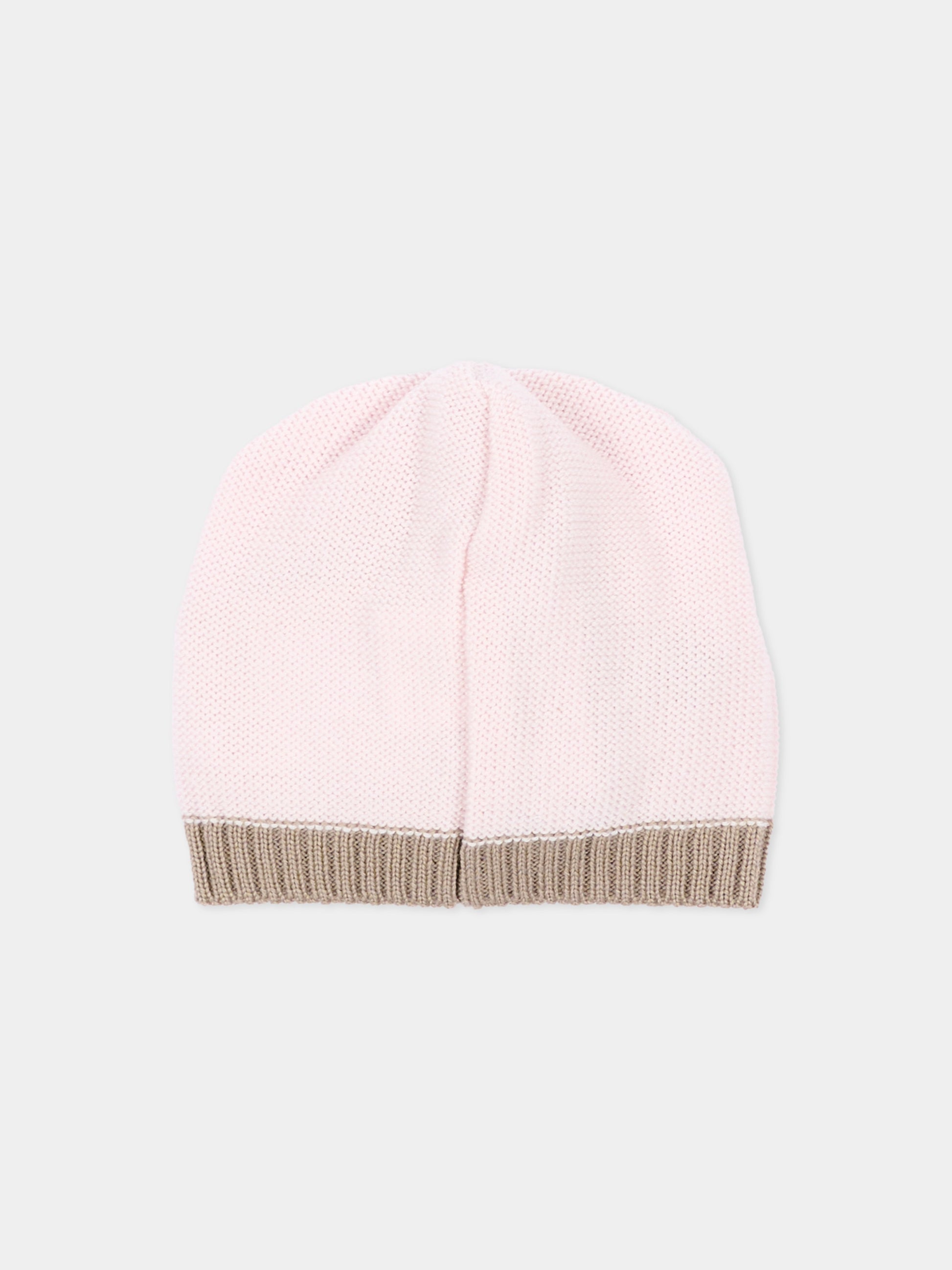 Cappello rosa con fiocco per neonata,Colorichiari,FF788586 4977 8224