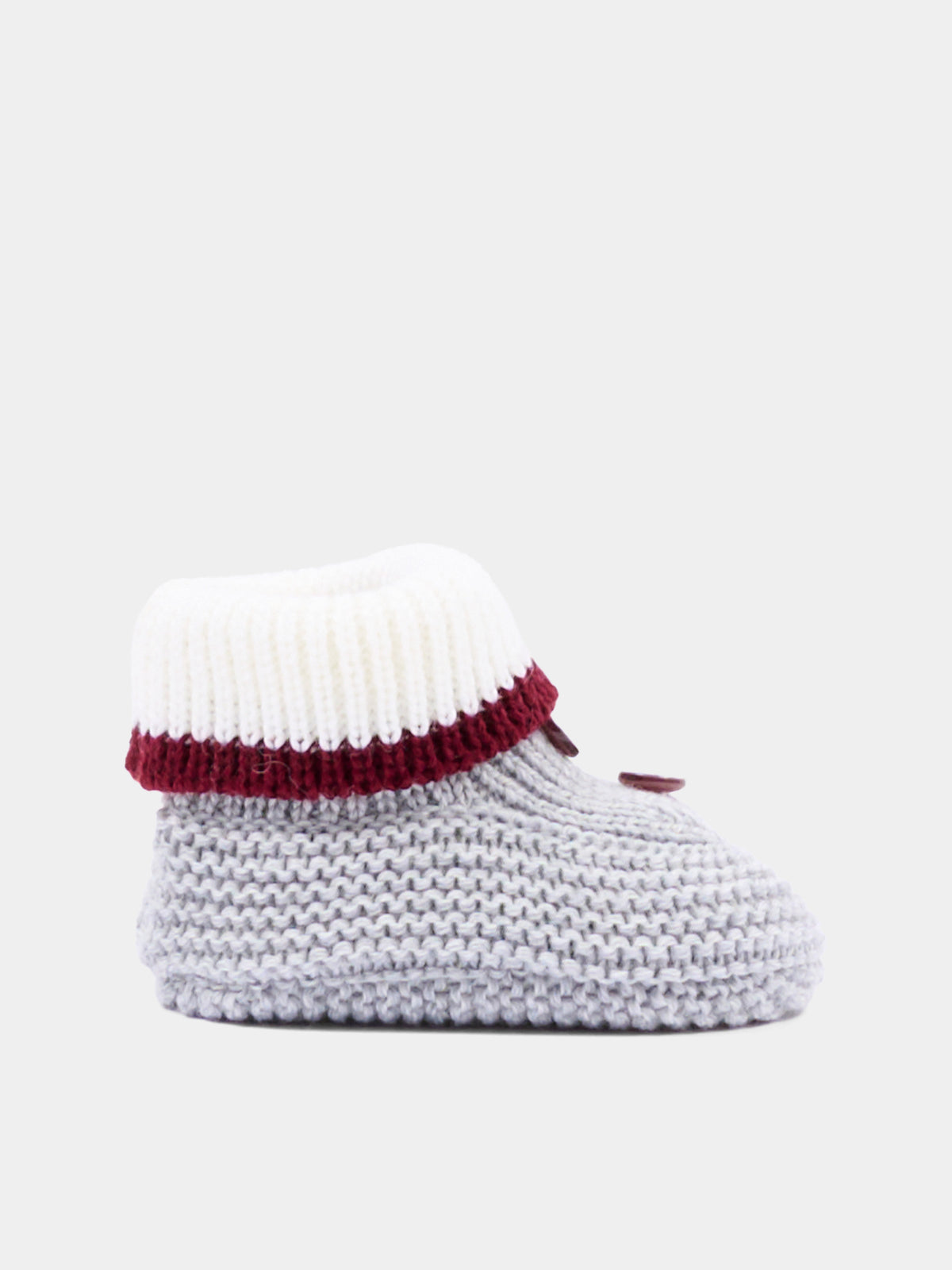 Babbucce grigie con bottoni per neonato,Colorichiari,MF758567 2088 9573