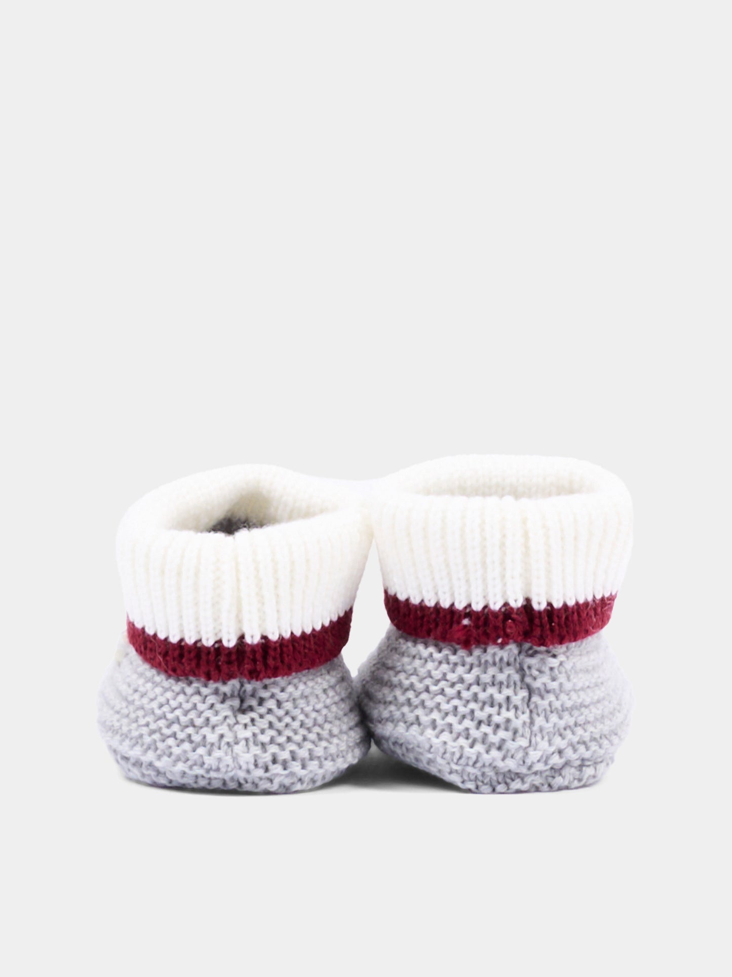 Babbucce grigie con bottoni per neonato,Colorichiari,MF758567 2088 9573