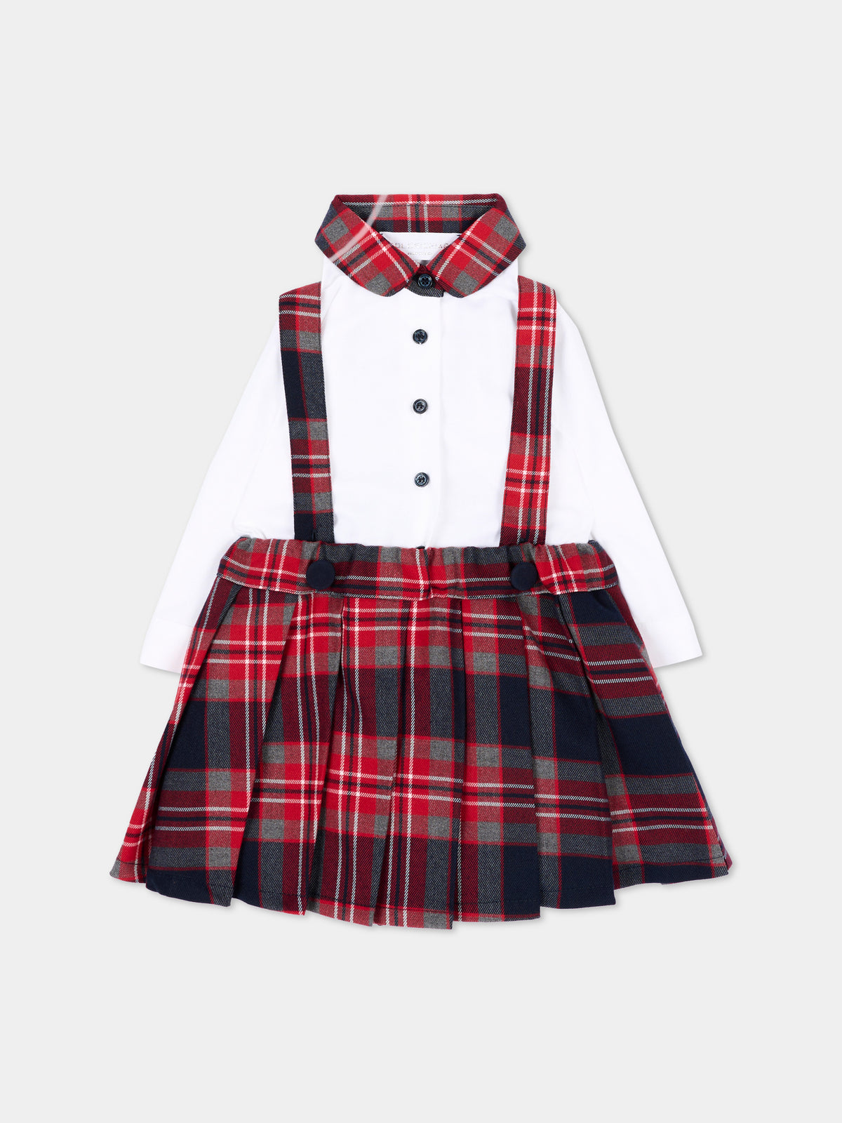 Completo elegante tartan per neonata,Colorichiari,FF438759 2088 95
