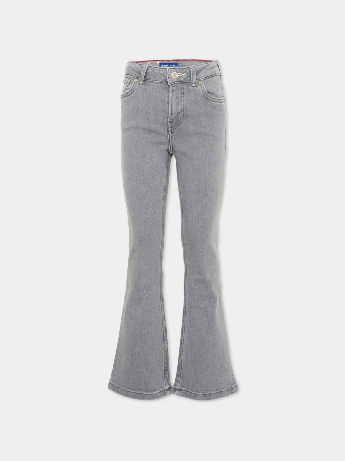 Jeans grigio per bambina svasato,Scotch&soda,184451 030