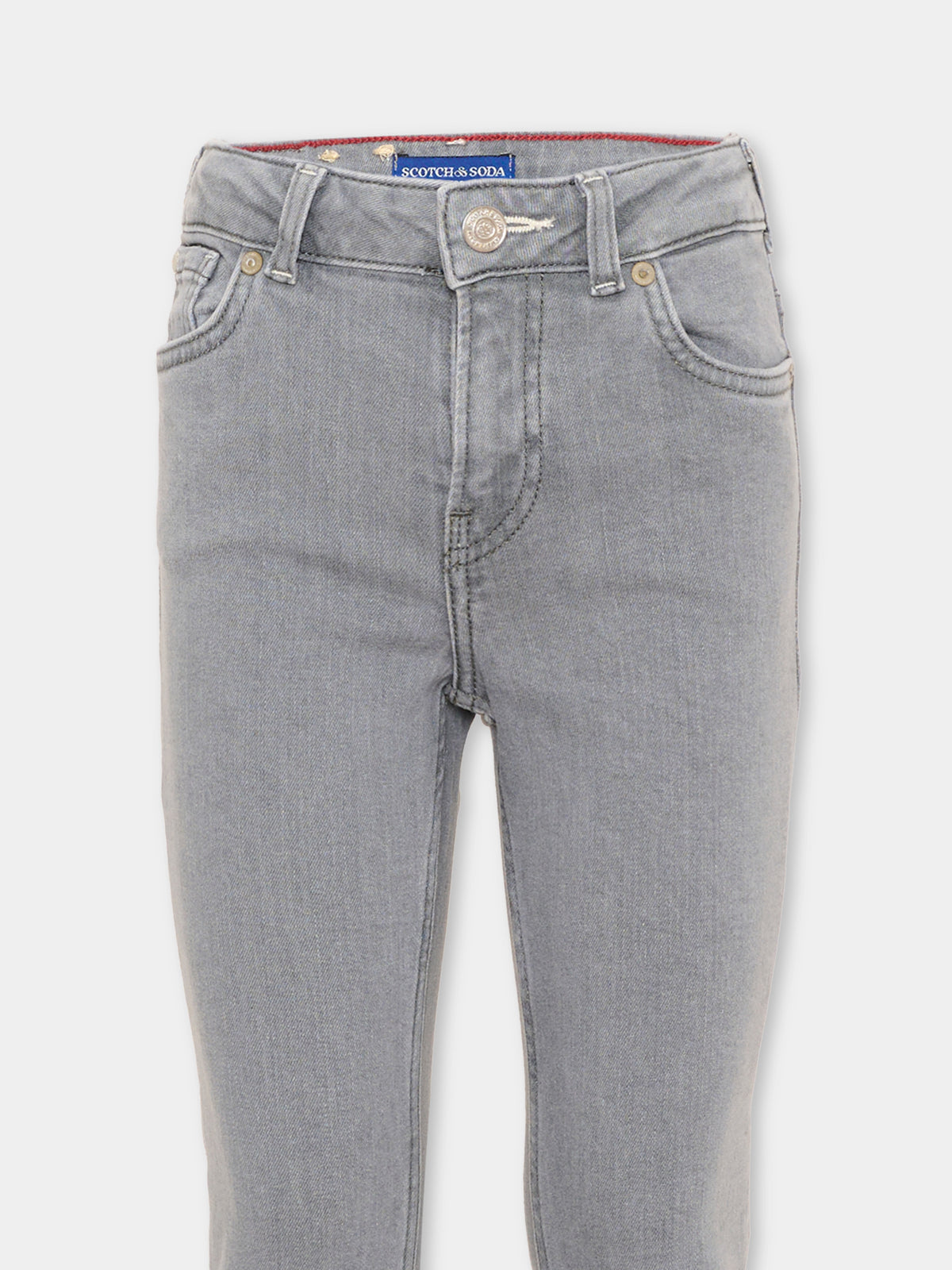 Jeans grigio per bambina svasato,Scotch&soda,184451 030