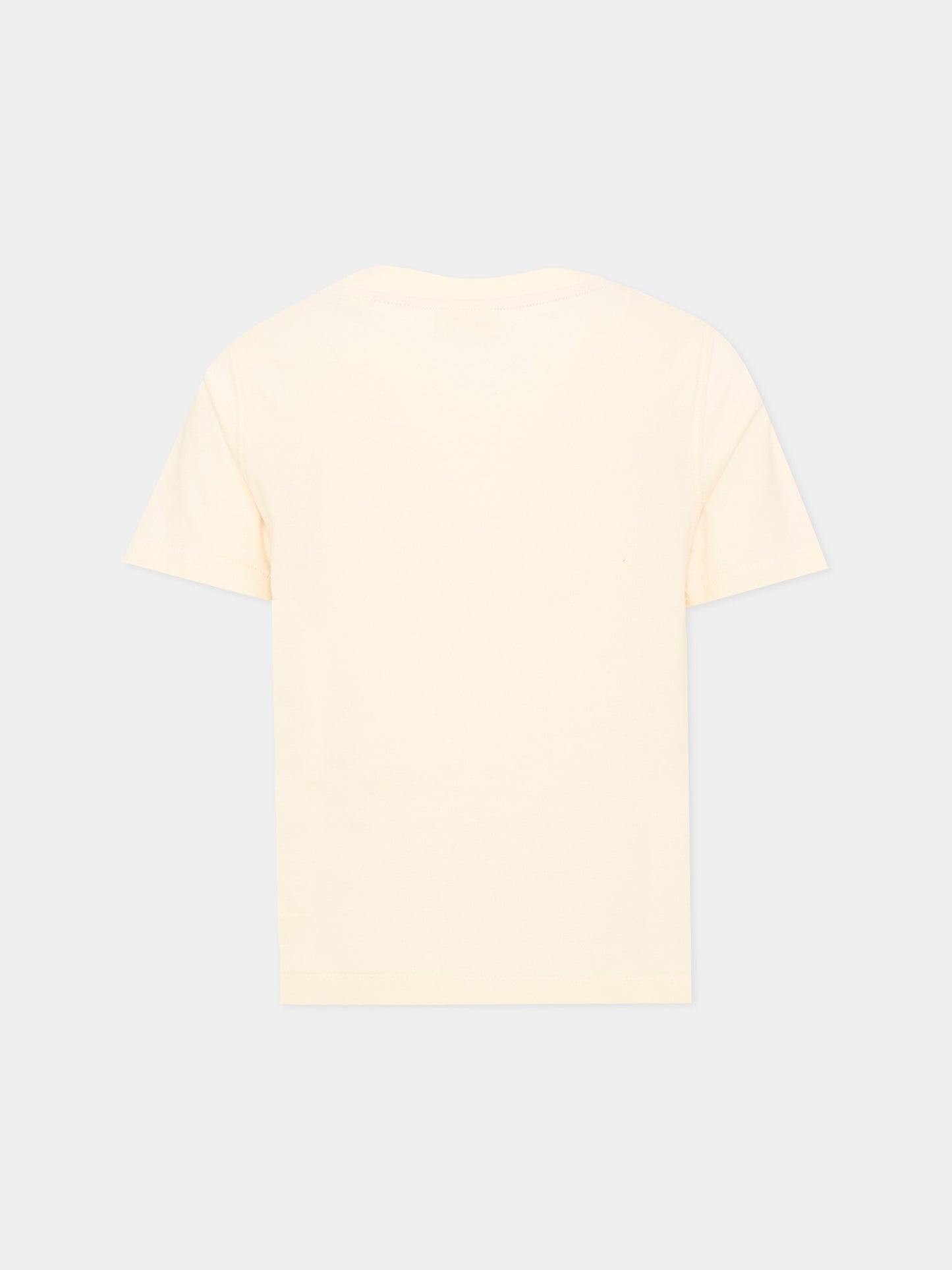 T-shirt a manica corta gialla per bambina con stampa,Scotch&soda,183472 270