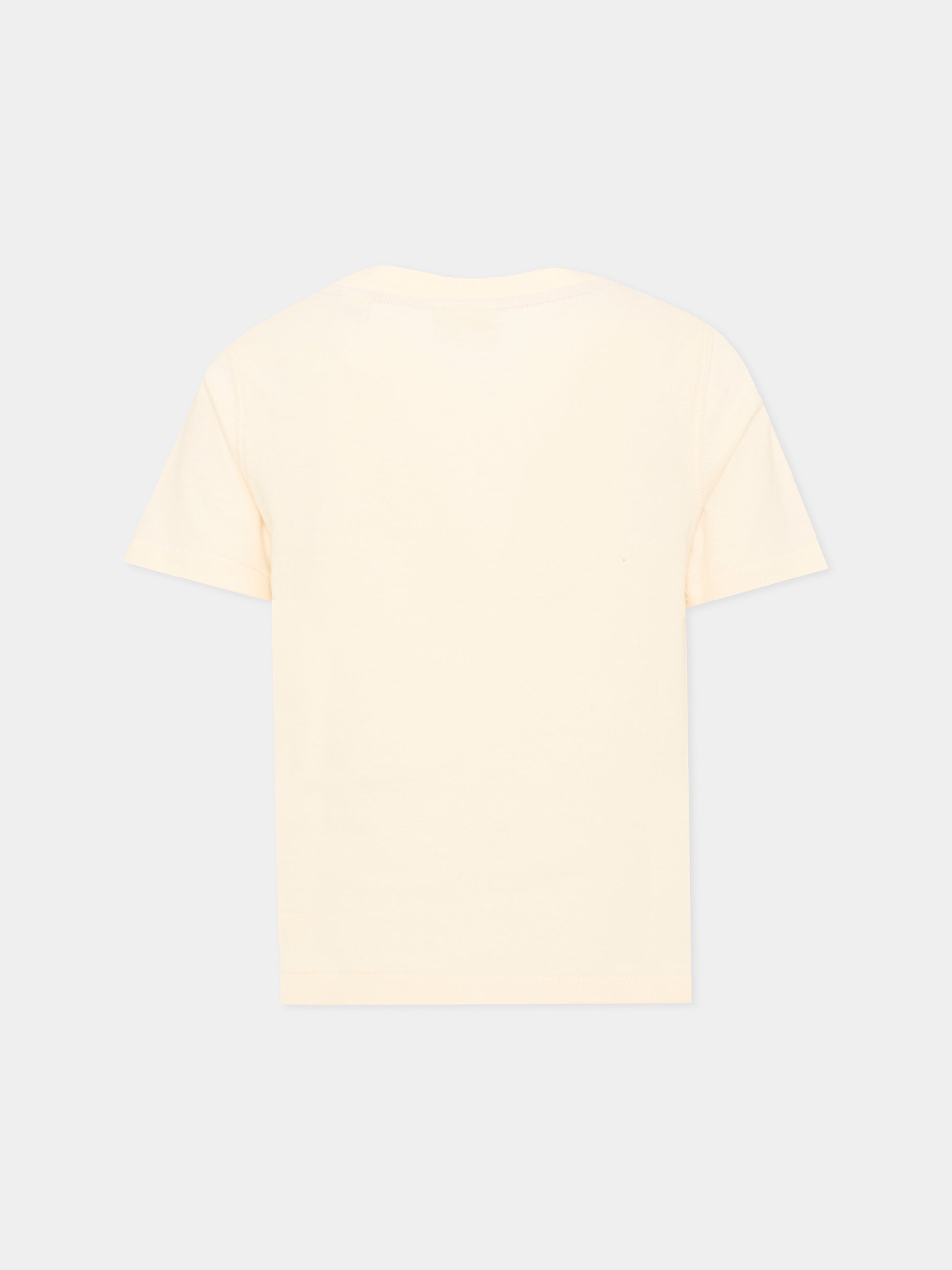 T-shirt a manica corta gialla per bambina con stampa,Scotch&soda,183472 270
