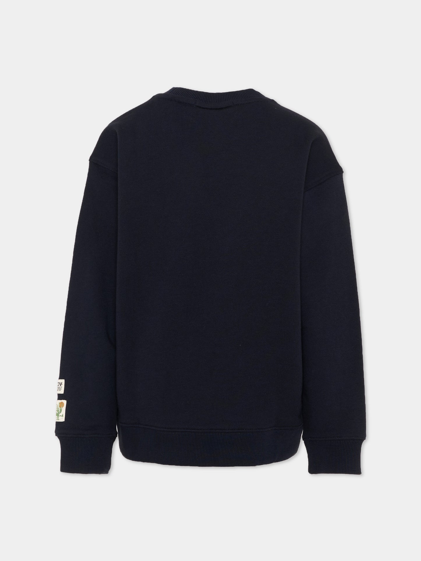 Felpa blu per bambino con patch,Scotch&soda,183025 401