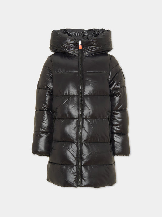 Piumino nero Millie per bambina,Save The Duck Kids,J45510G LOVE21 10000