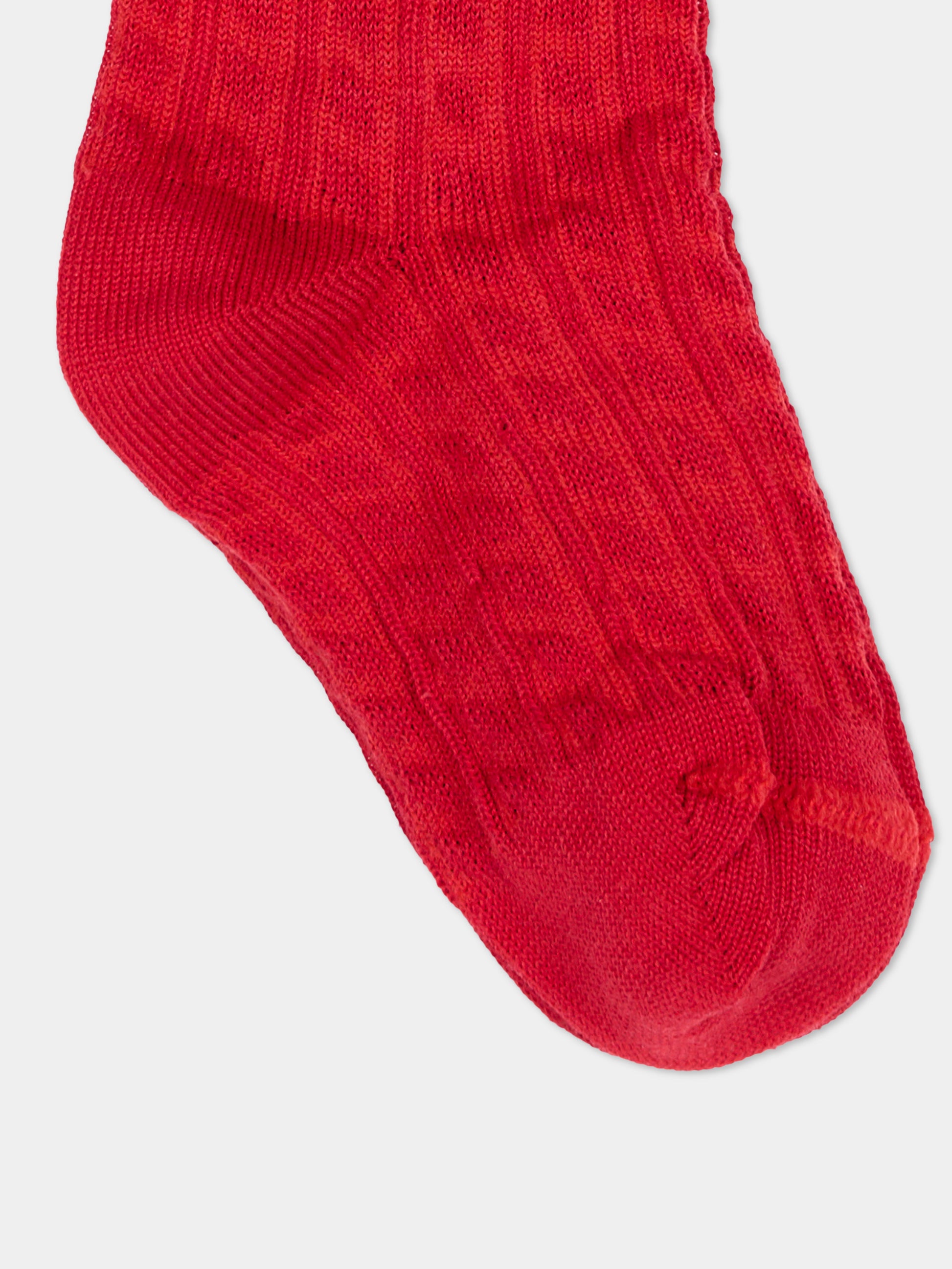 Calzino rosso per neonata con fiocco,Nanán,1218MHRS