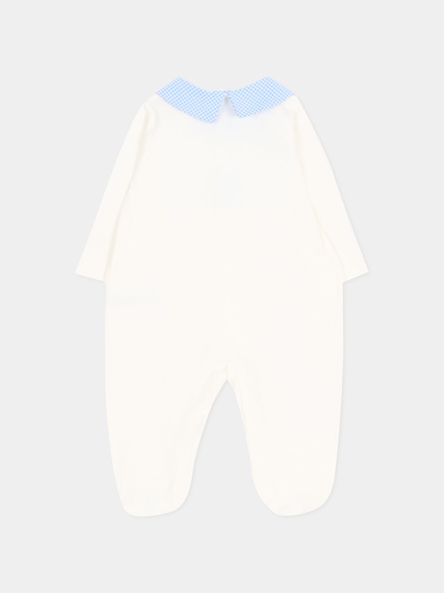 Tutina avorio per neonato con logo,Nanán,I26173OW