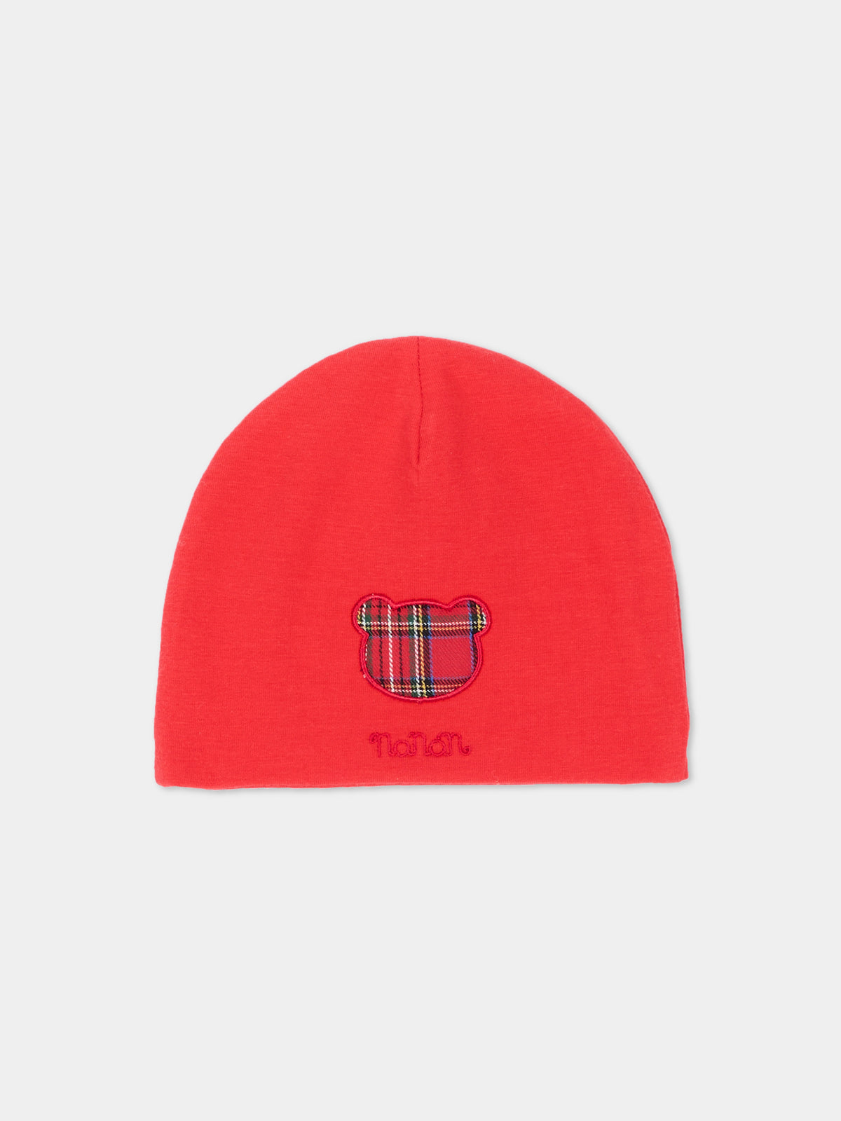 Cappello per neonato rosso con orsetto,Nanán,I26039RS