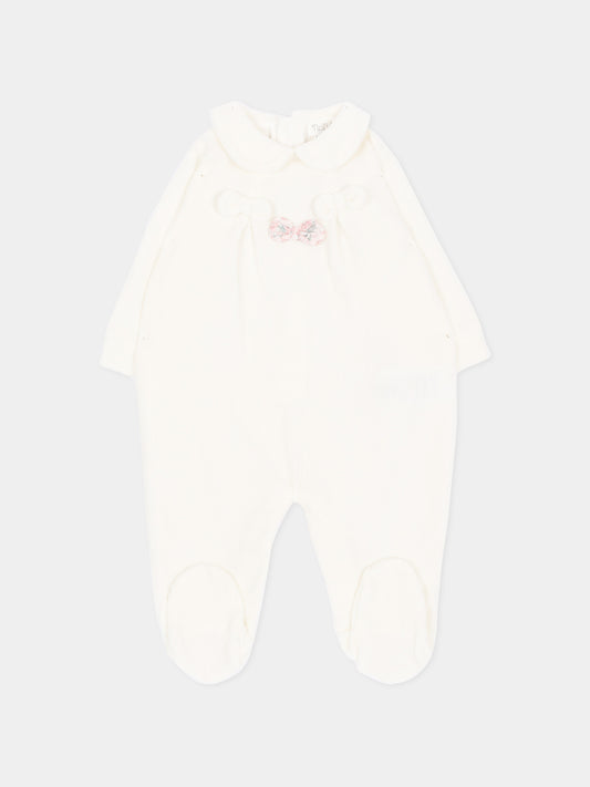 Tutina avorio per neonata con fiocchi,Nanán,I26419OW