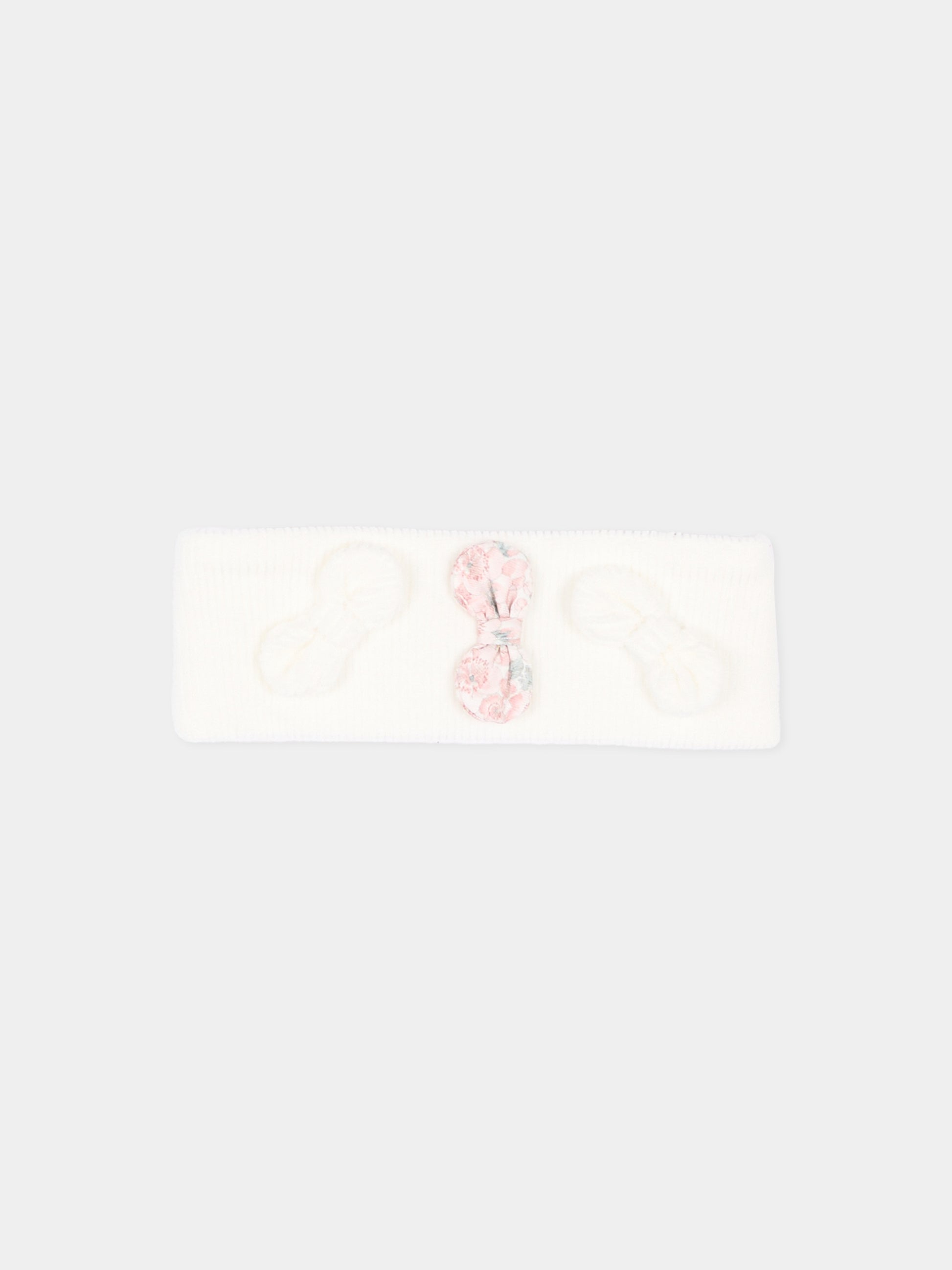 Fascia avorio per neonata con fiocchi,Nanán,I26423OW