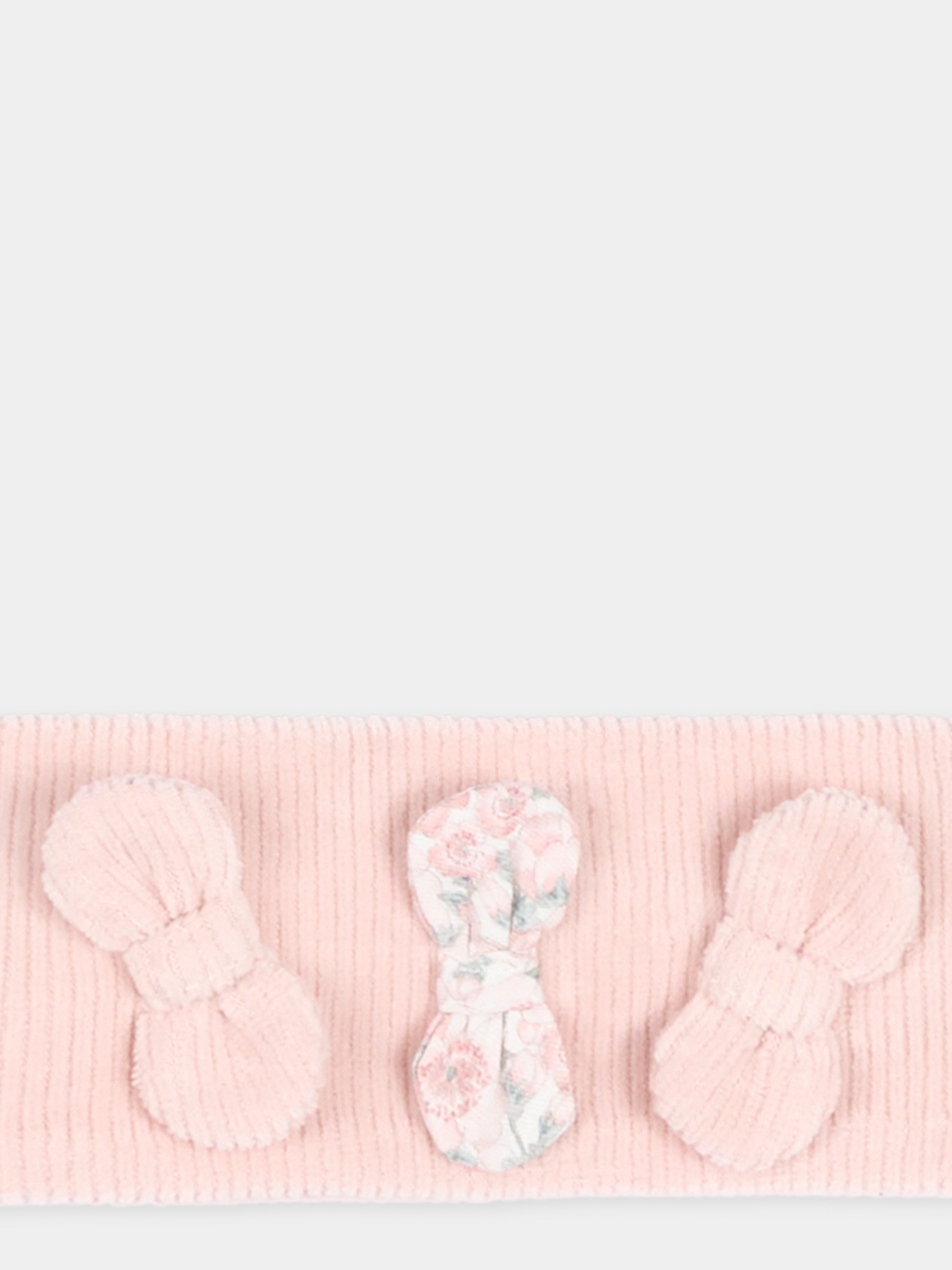 Fascia rosa per neonata con fiocchi,Nanán,I26423R