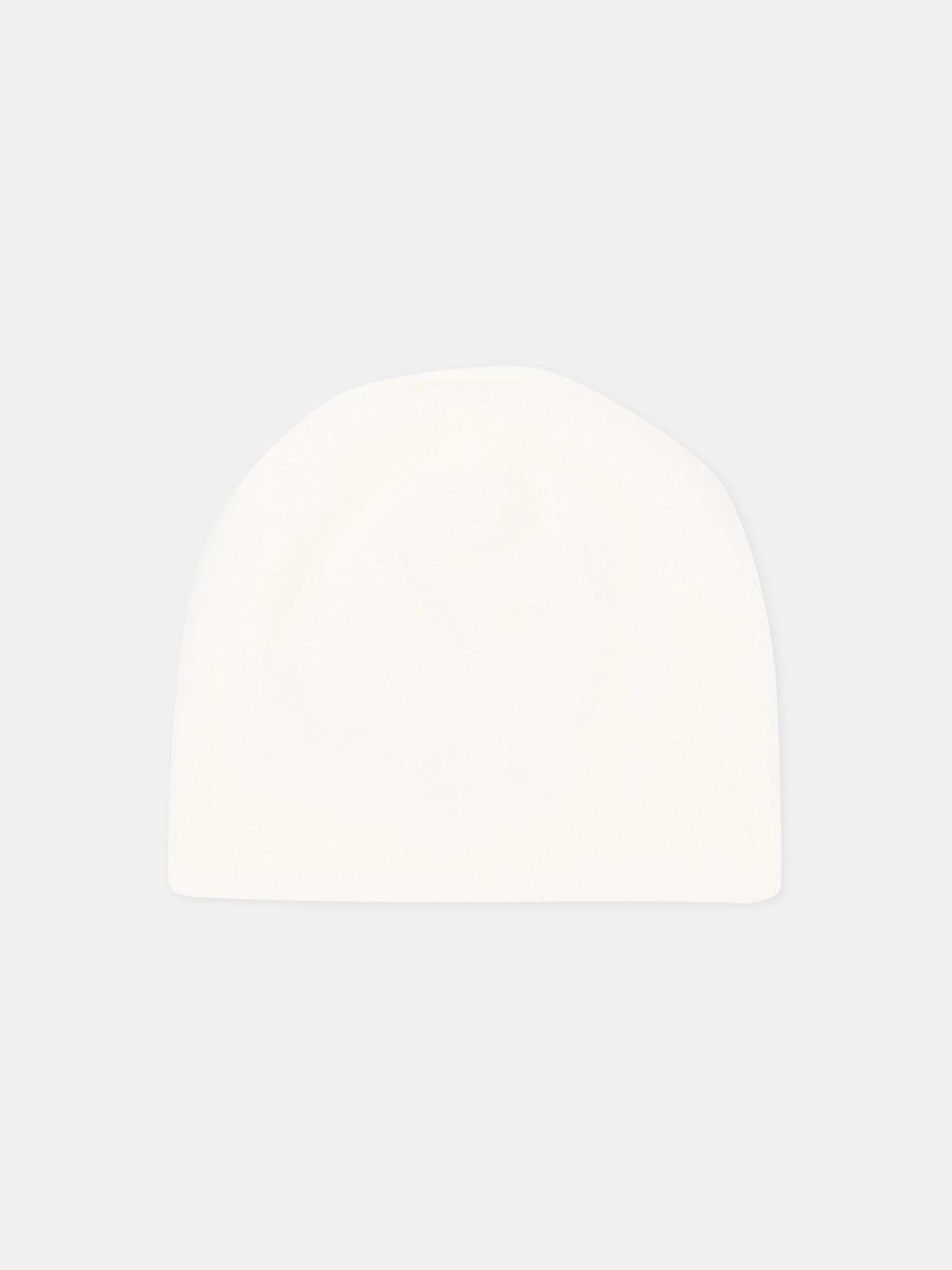 Cappello avorio per neonati con orsetto,Nanán,I26003OW