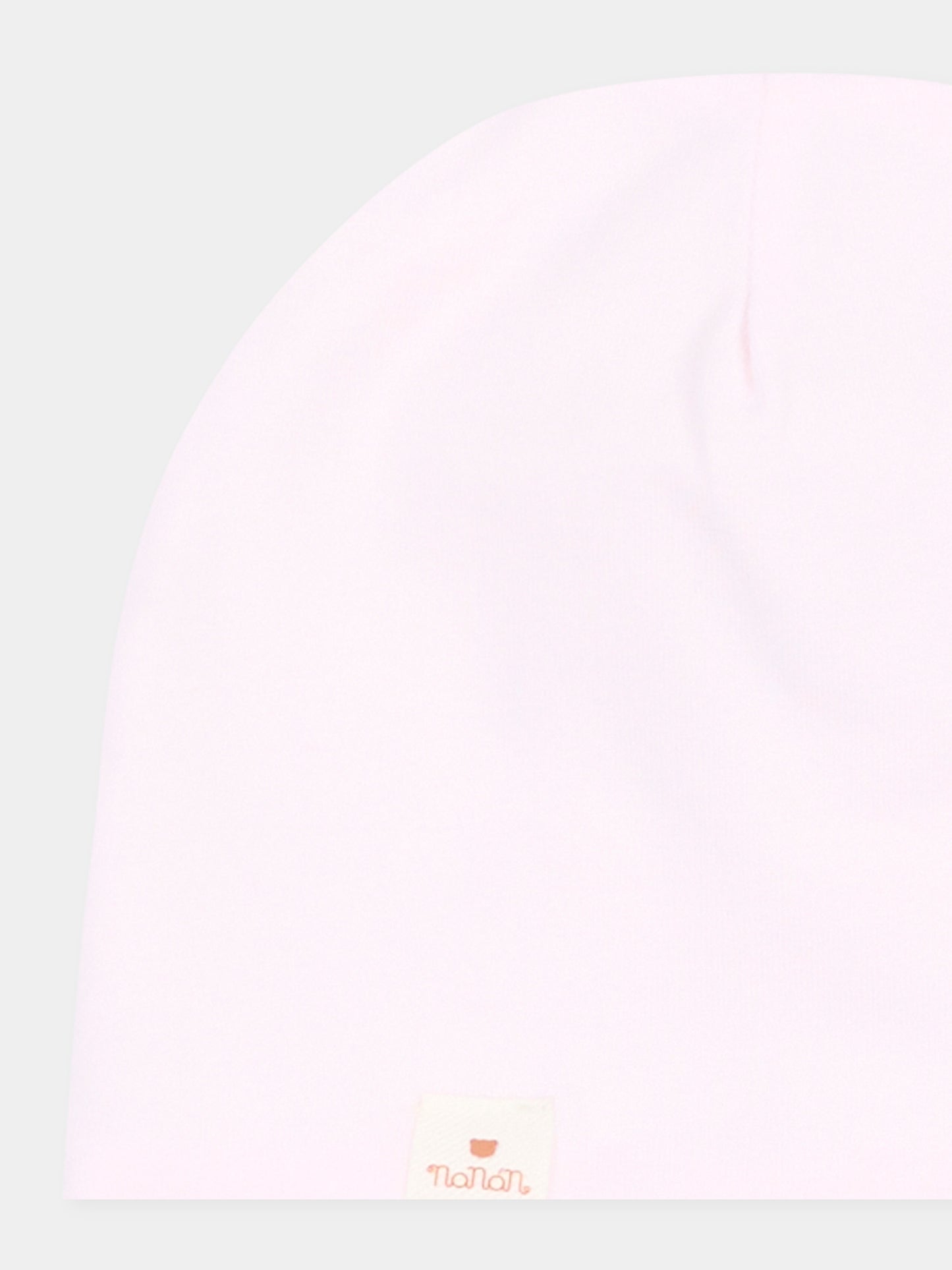 Cappellino rosa per neonata con logo,Nanán,I26020R