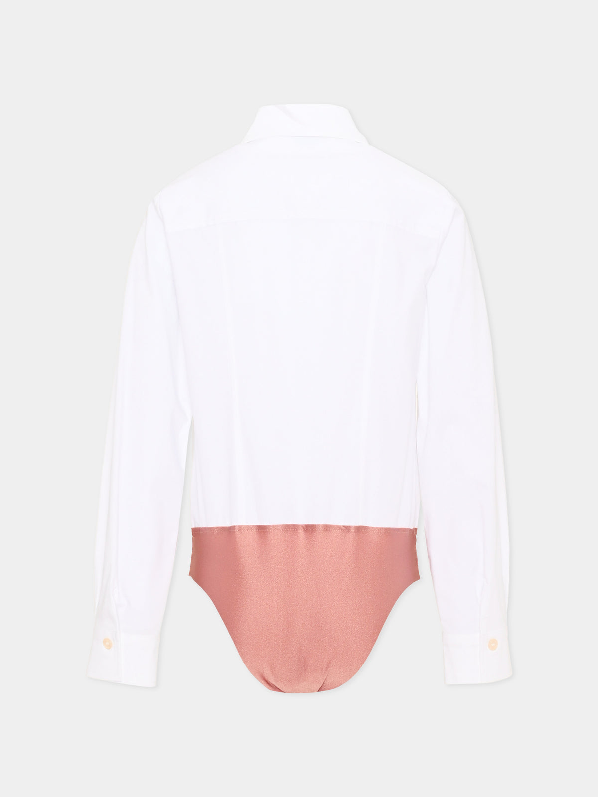 Camicia a manica lunga bianca a body per bambina,Pinko,KFCA043 0 CA027 B000