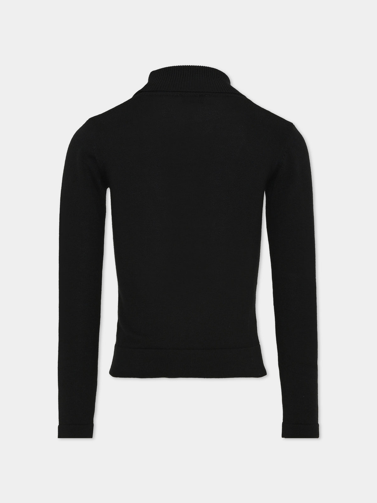 Dolcevita nero per bambina con logo,Pinko,KFMA038 C FL134 N000