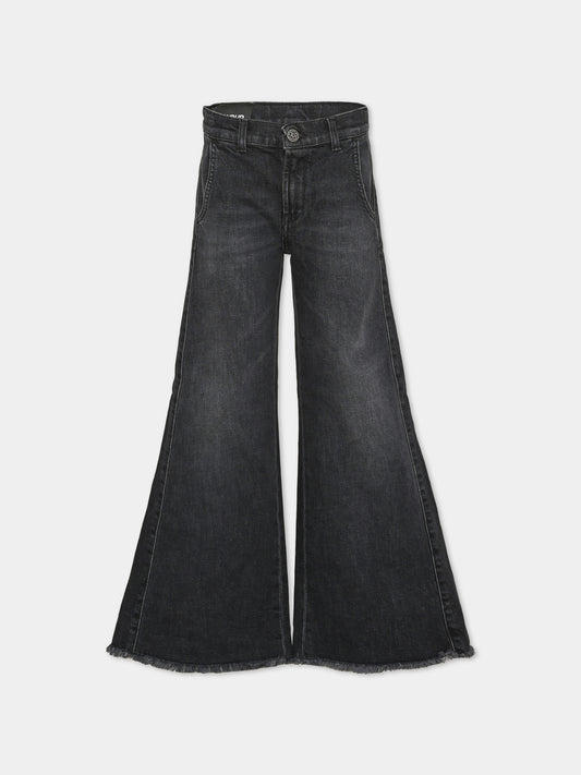 Jeans denim per bambina svasati,Dondup Kids,DFPA217 C DS041 N000