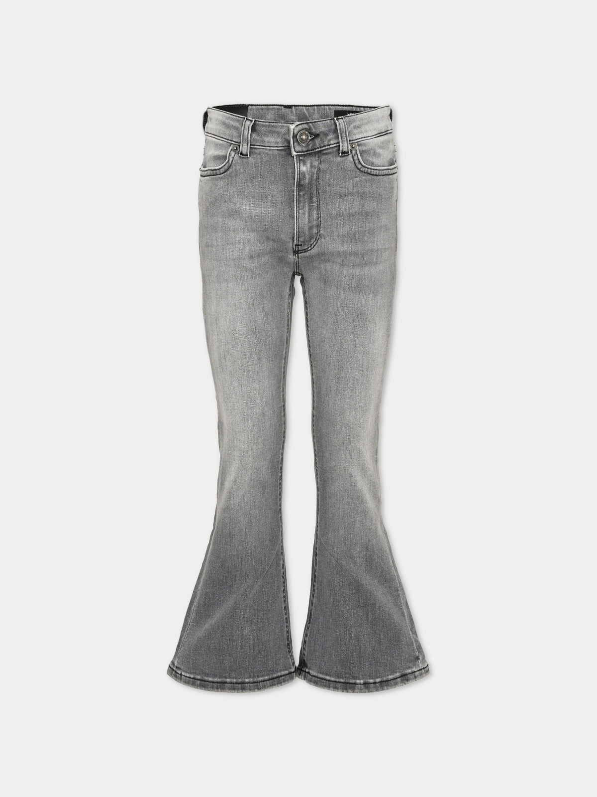 Jeans grigio per bambina a campana,Dondup Kids,DFPA236 C DS039 5000