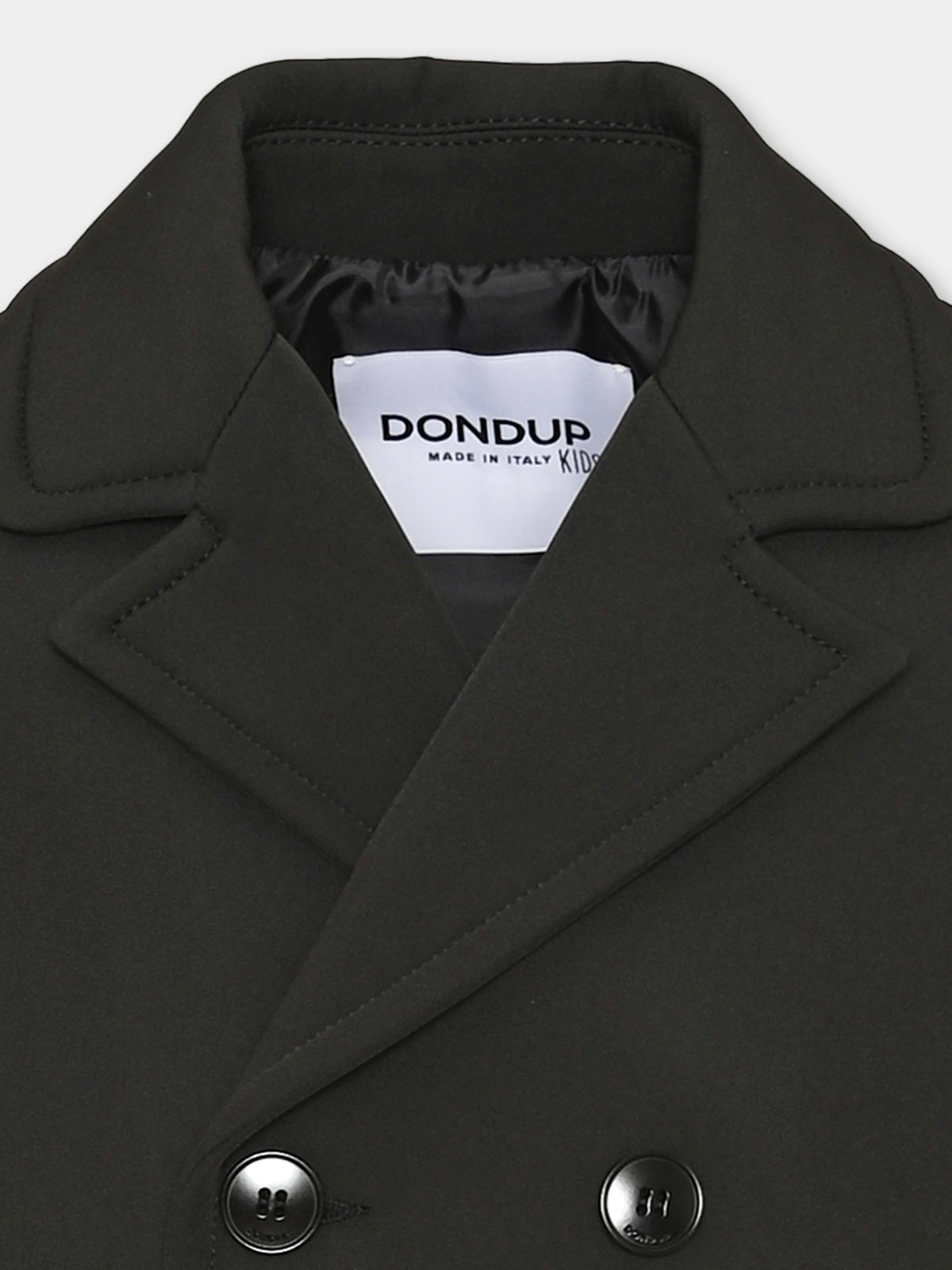 Cappotto nero per bambino doppiopetto,Dondup Kids,DMGB035 0 TV142 N000