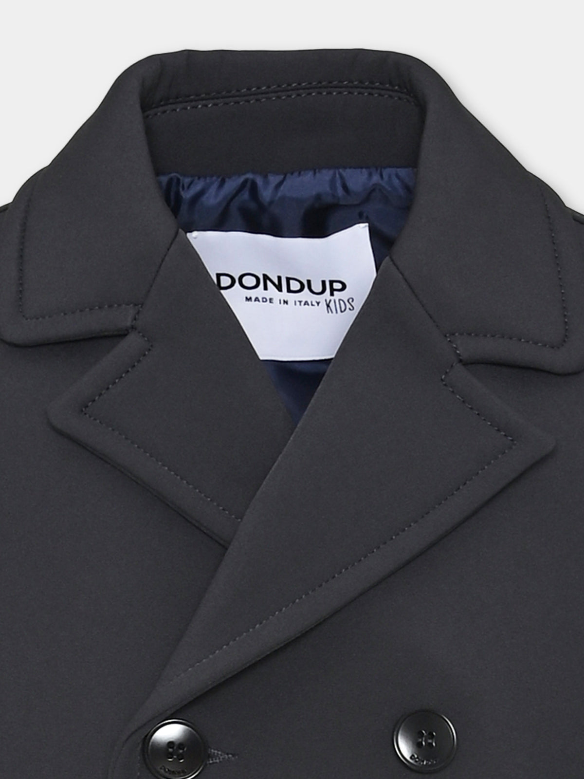Cappotto blu per bambino doppiopetto,Dondup Kids,DMGB035 0 TV142 4005