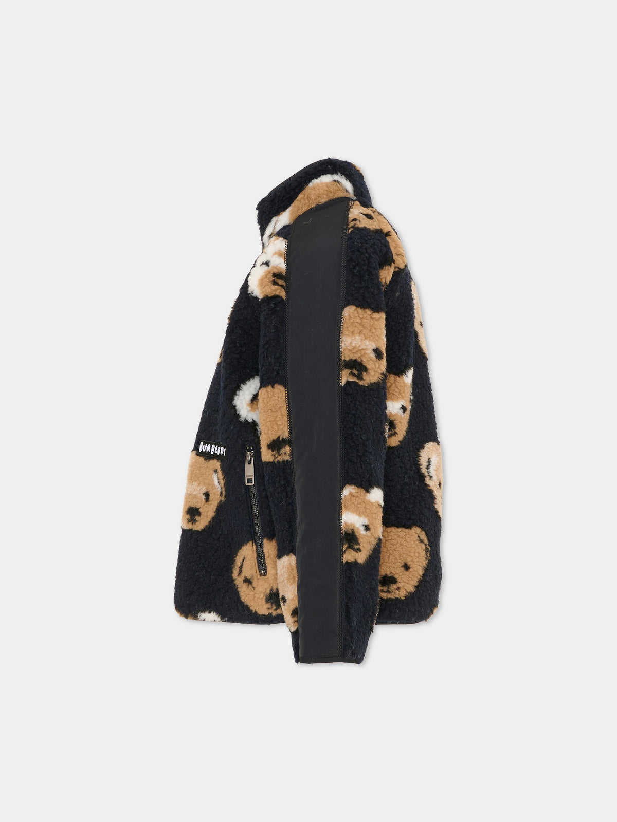 Ecopelliccia nera per bambino con orsi,Burberry Kids,8131056 A1094