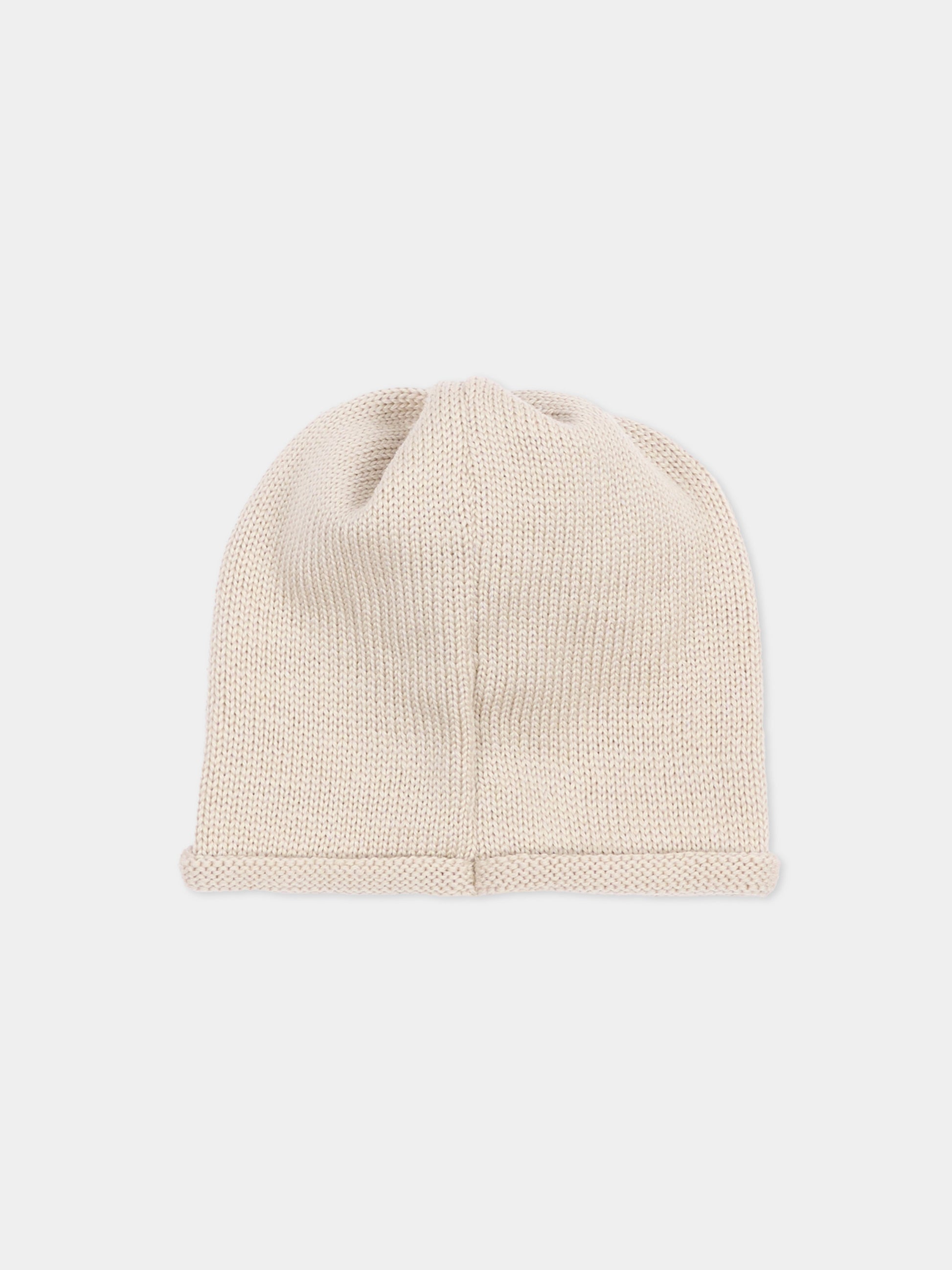 Cappello avorio per neonato in maglia,Little Bear,4128 BURRO