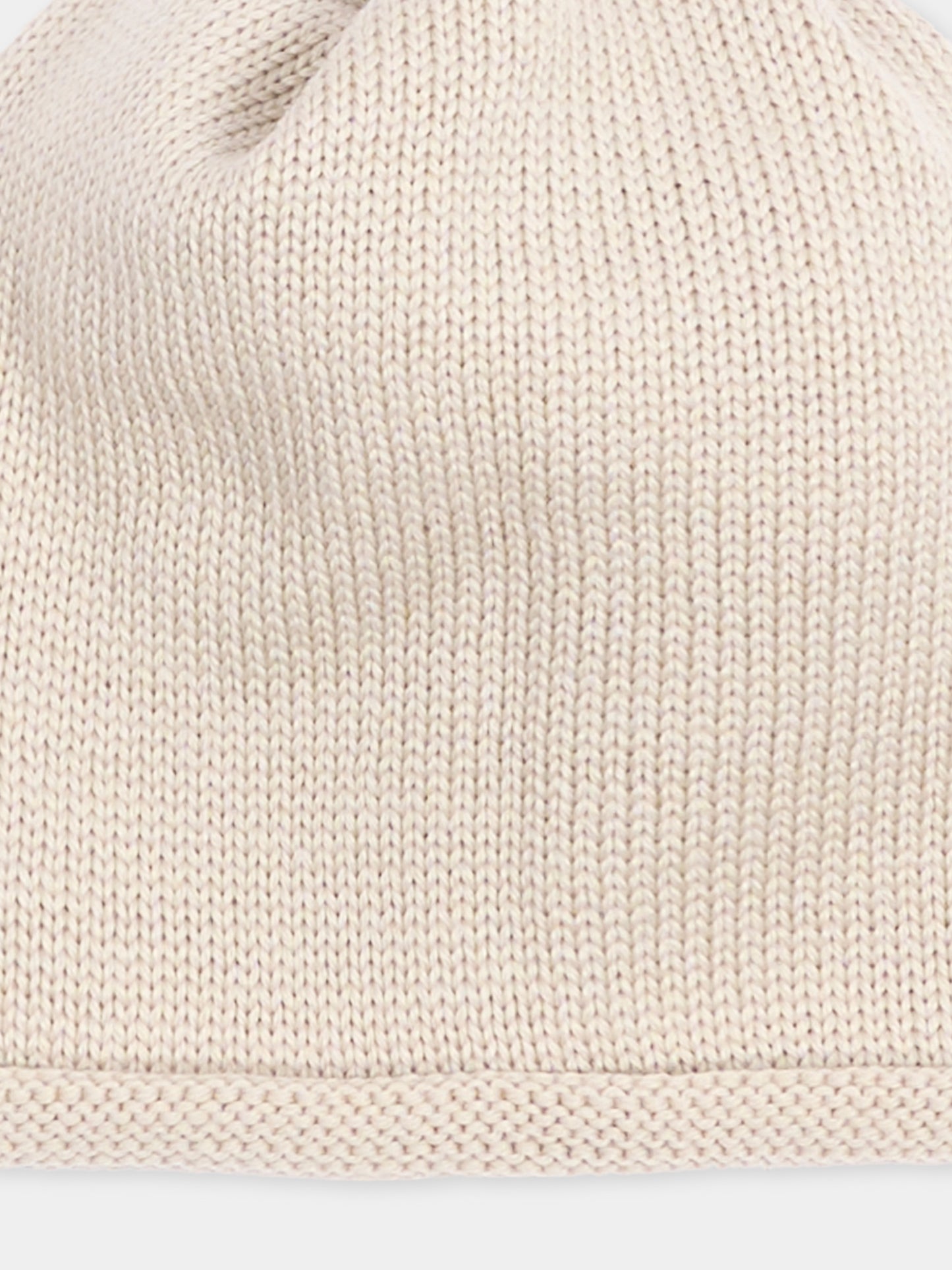 Cappello avorio per neonato in maglia,Little Bear,4128 BURRO