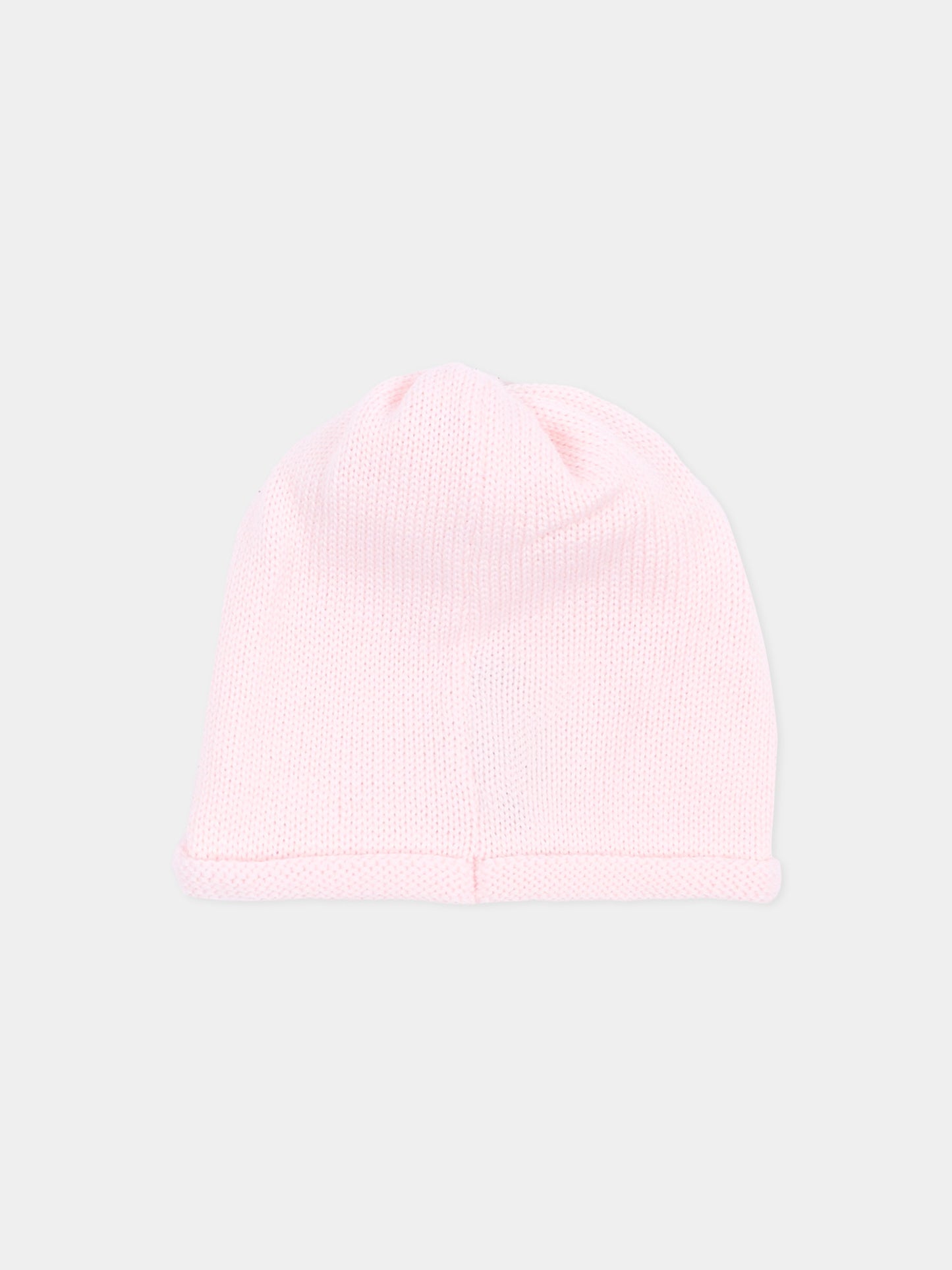 Cappellino rosa per neonata in maglia,Little Bear,4128 CIPRIA