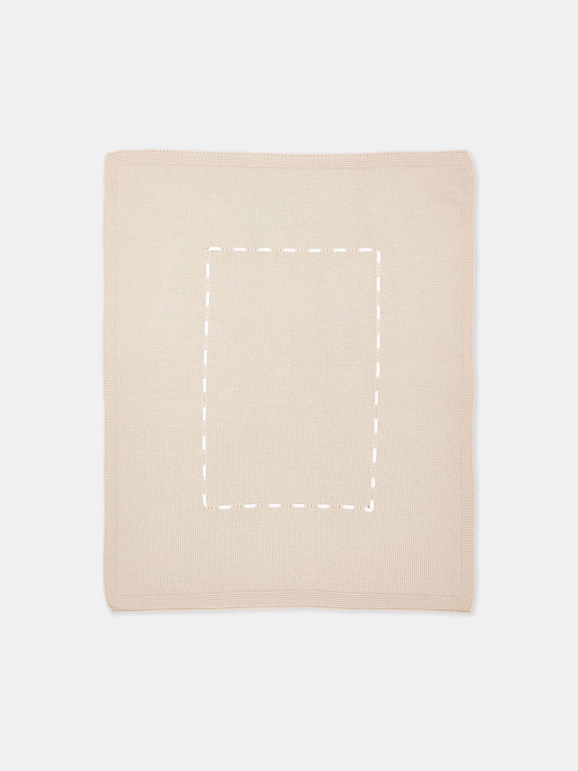 Copertina avorio per neonati in maglia,Little Bear,4105 BURRO/LATTE