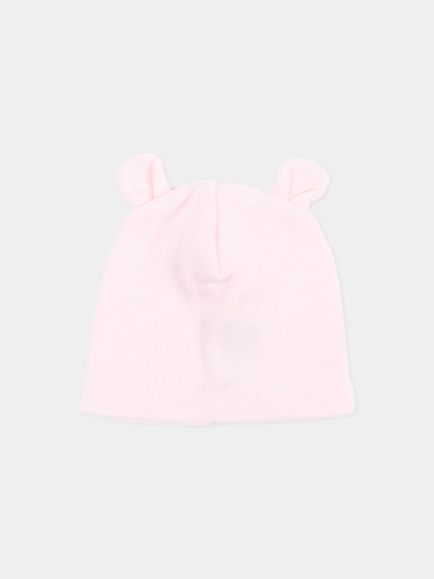 Cappello rosa per neonata con orecchie,Little Bear,4103 CIPRIA
