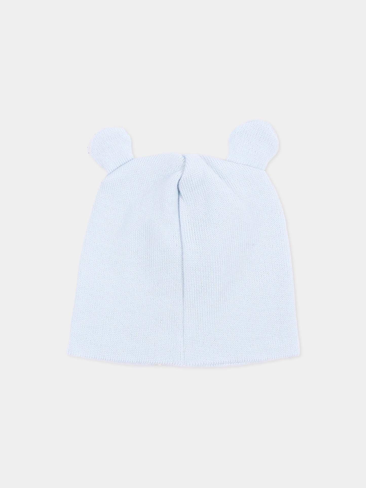 Cappellino celeste per neonato,Little Bear,4103 CIELO